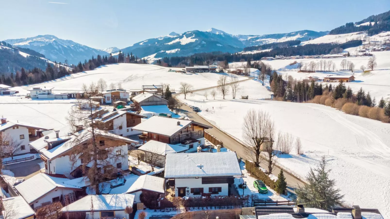 Haus Idylle am Berg-Gebied winter 5km