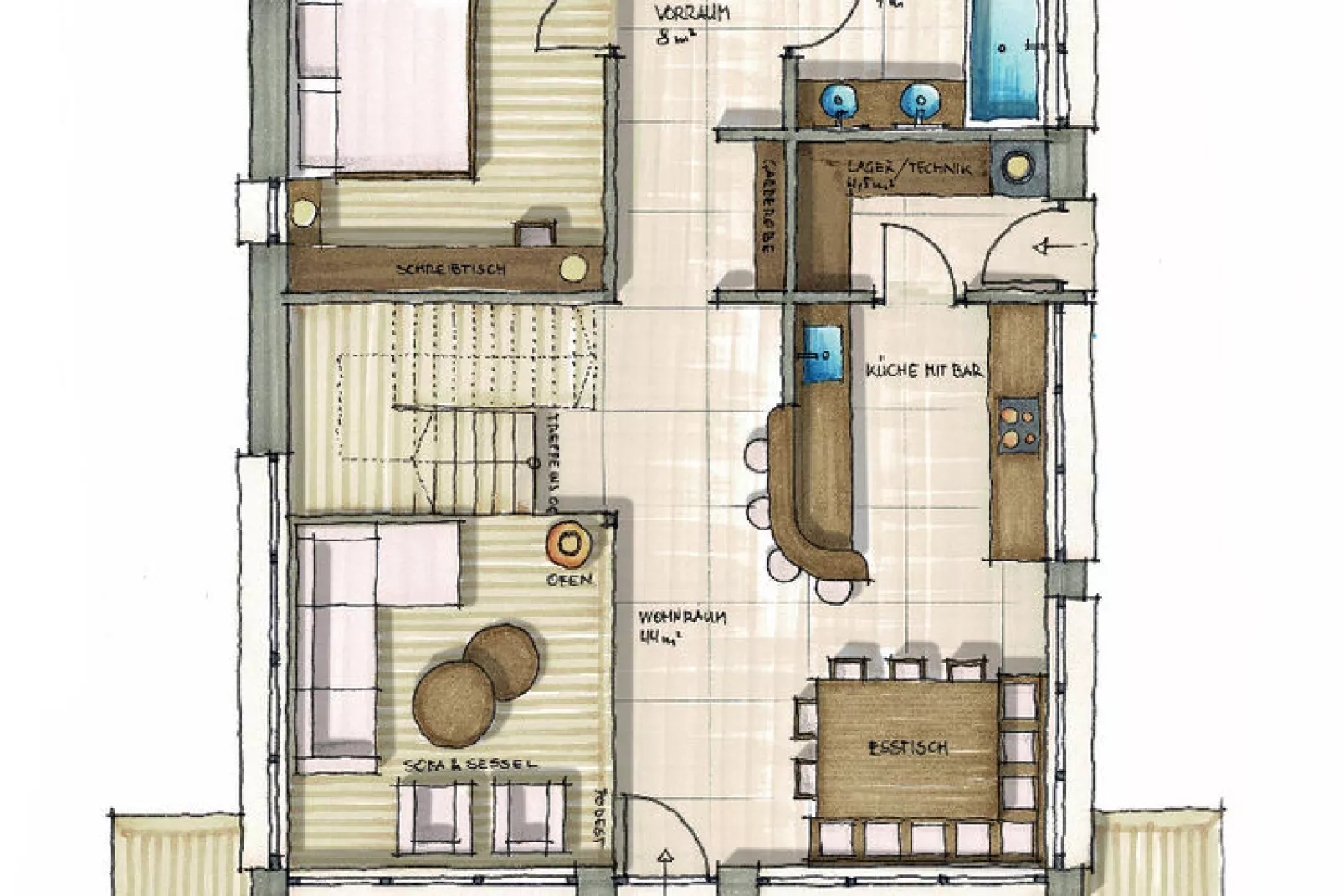 DEIN BICHLBACH Chalet groß-Plattegrond