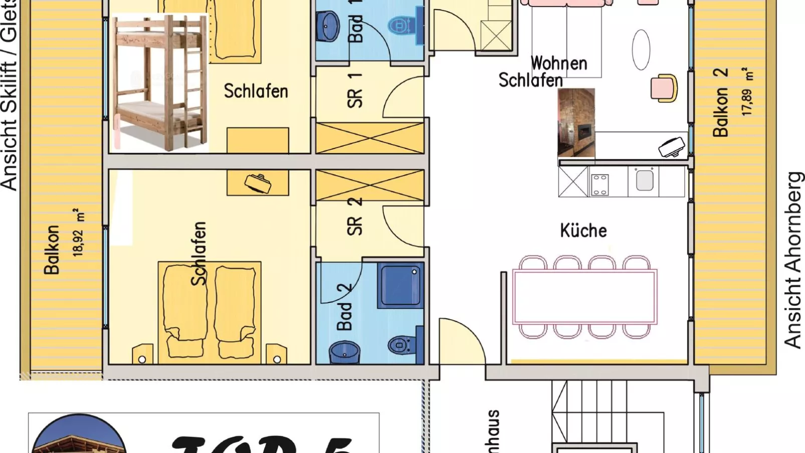 Haus Austria Top 5-Plattegrond