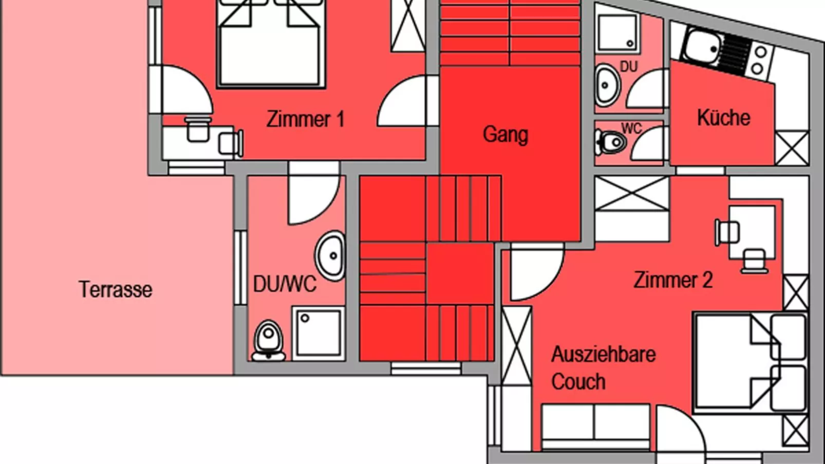 Apartment Dias I-Plattegrond