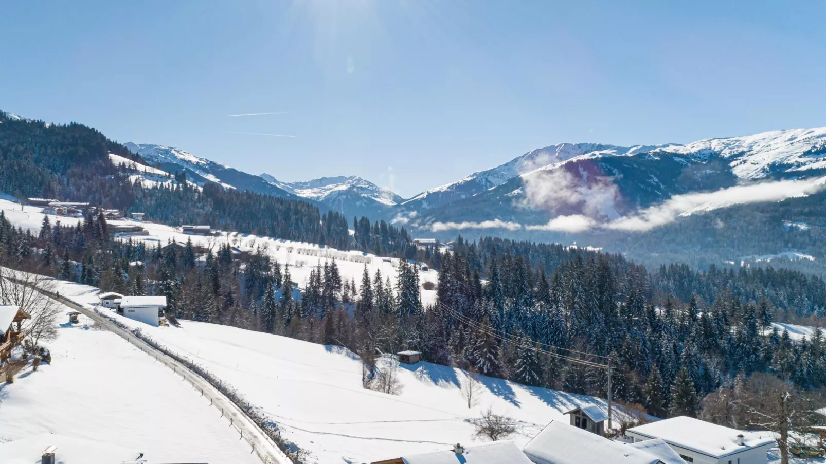 Chalet Josef-Gebied winter 1km