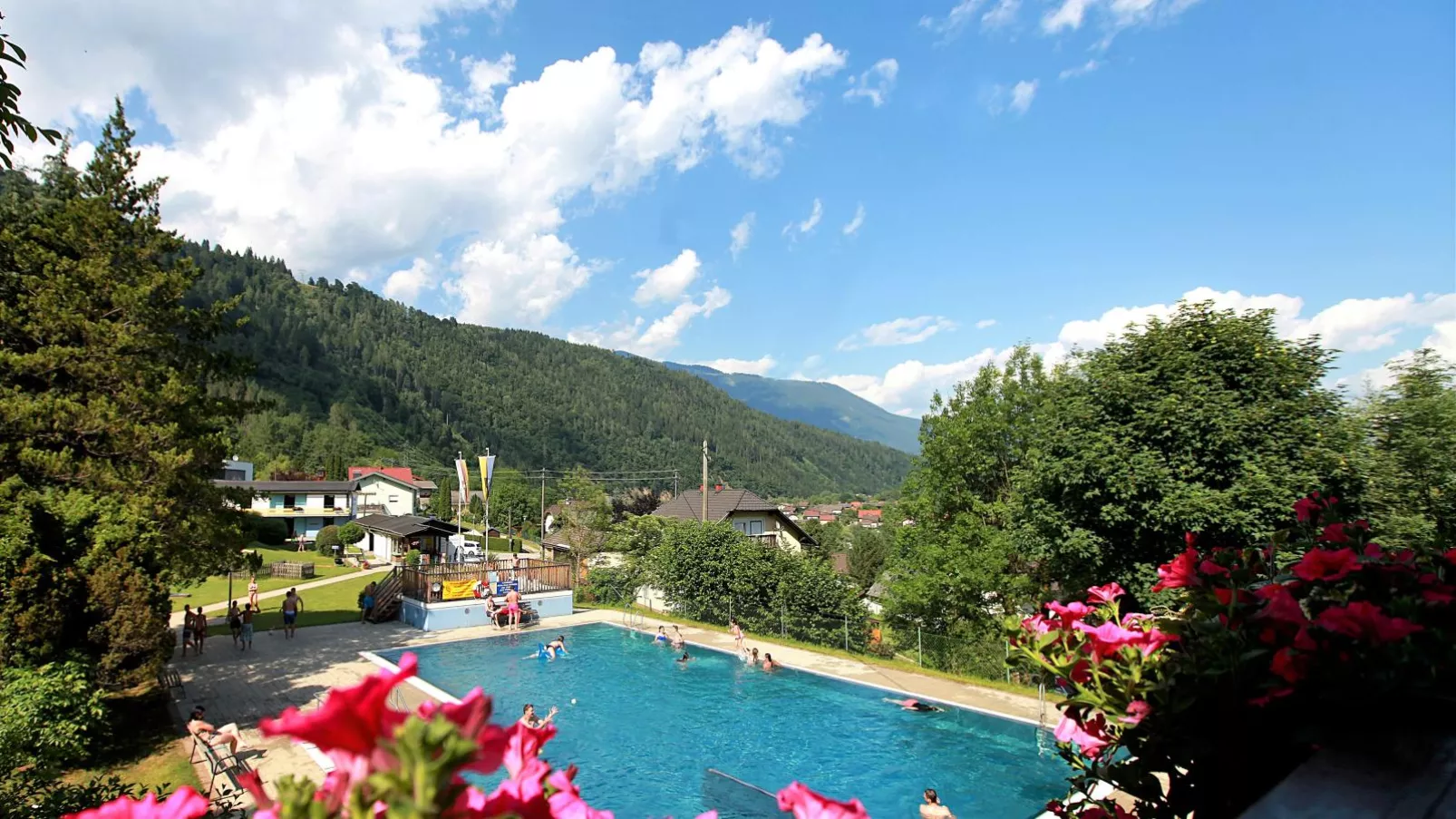 Mobile Home an der Drau-Gebieden zomer 1km