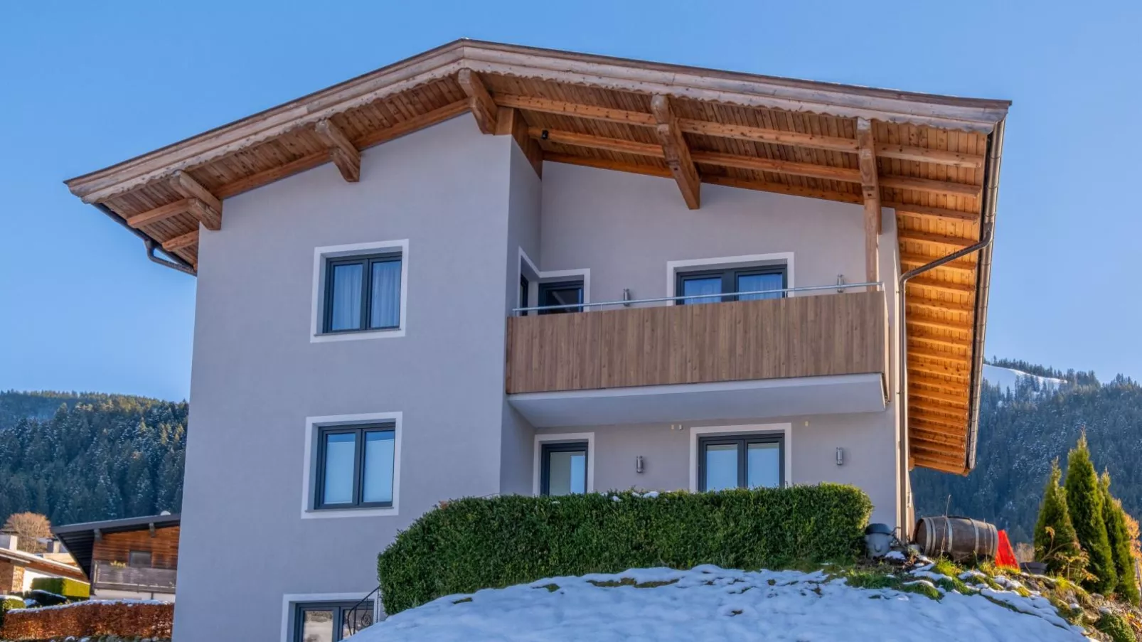 Ferienwohnung Krimbacher-Exterieur winter