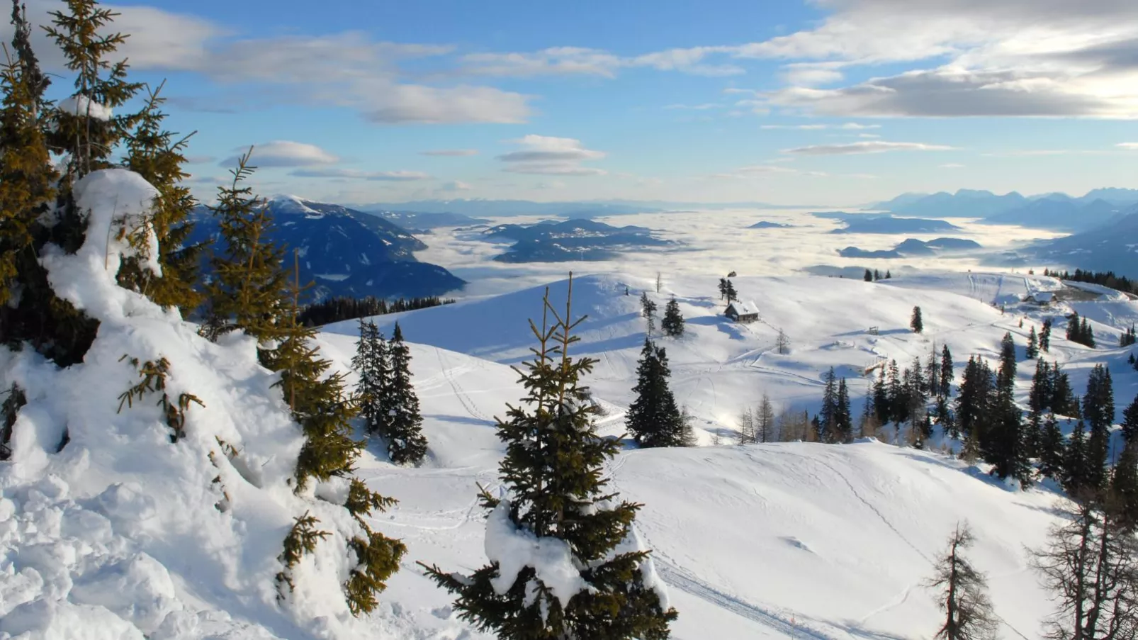 Mangartblick-Gebied winter 20km