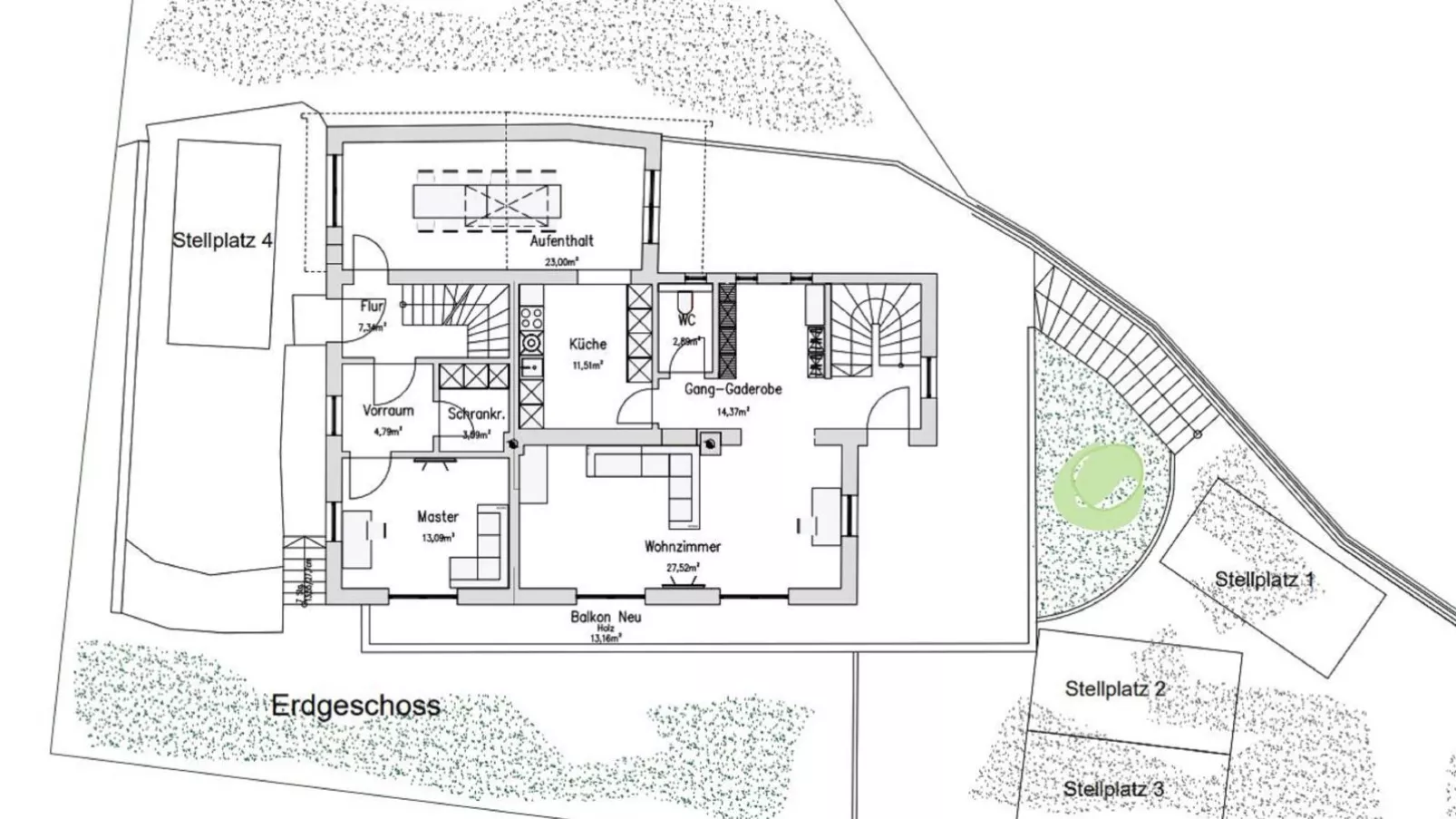 Fernblick-Plattegrond