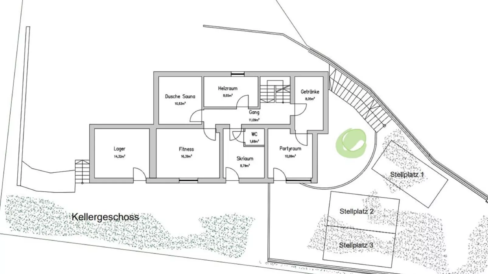 Fernblick-Plattegrond