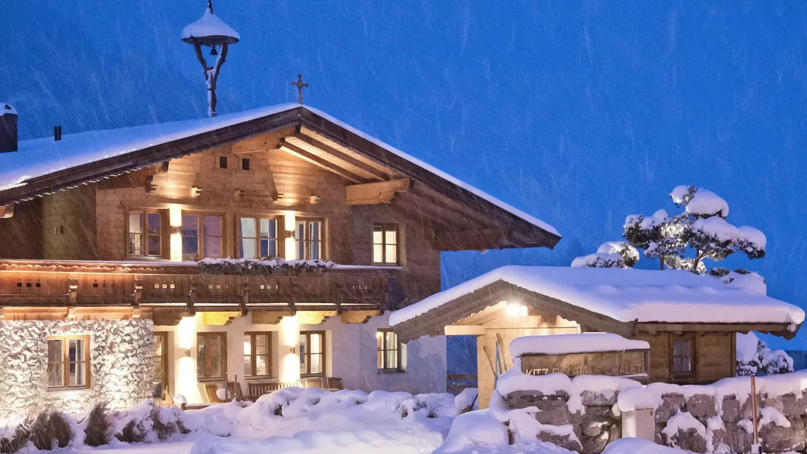 Chalet-Apartment Alpenrose am Lift-Exterieur winter