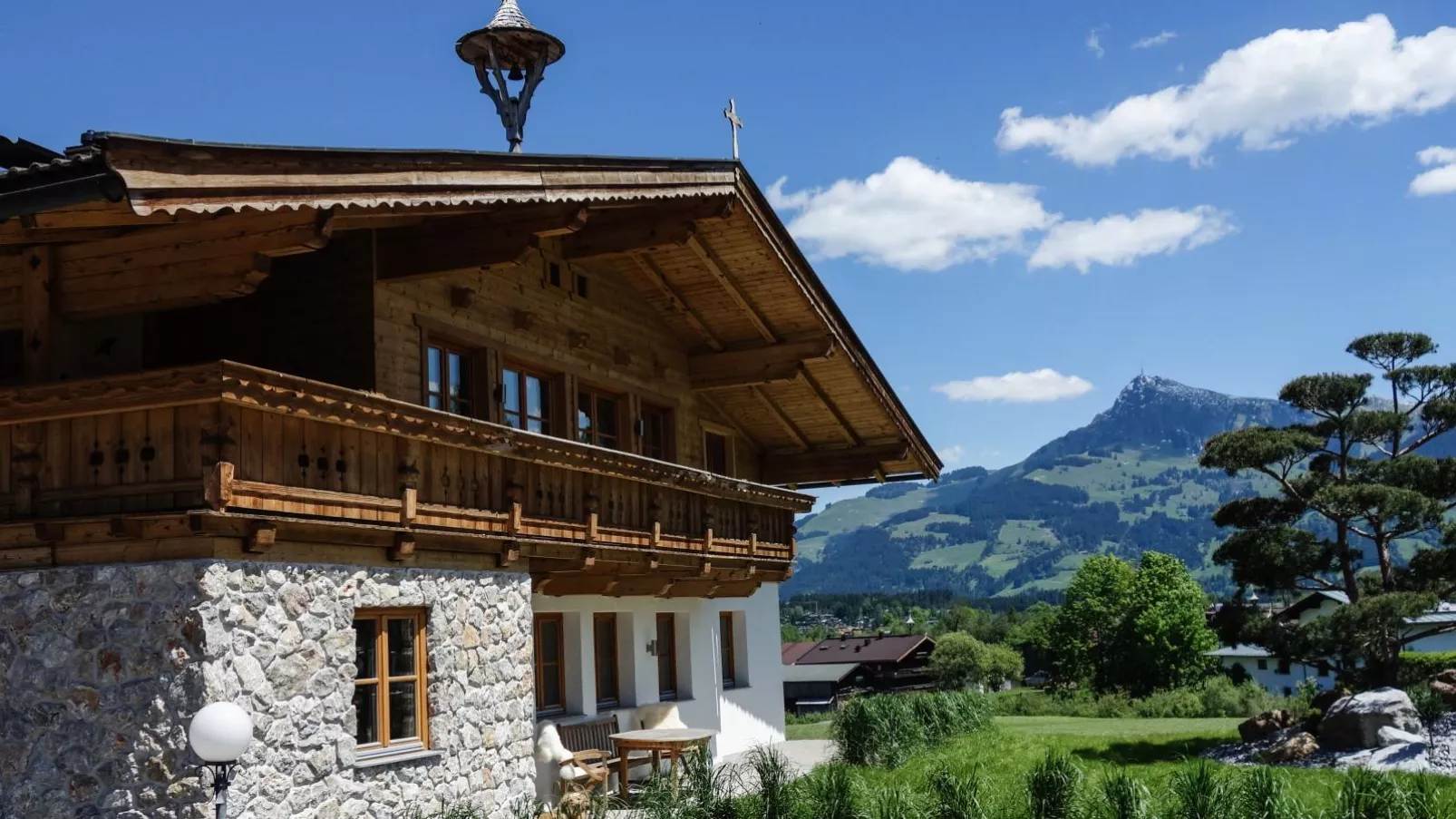 Chalet-Apartment Lavendel am Lift-Buitenkant zomer