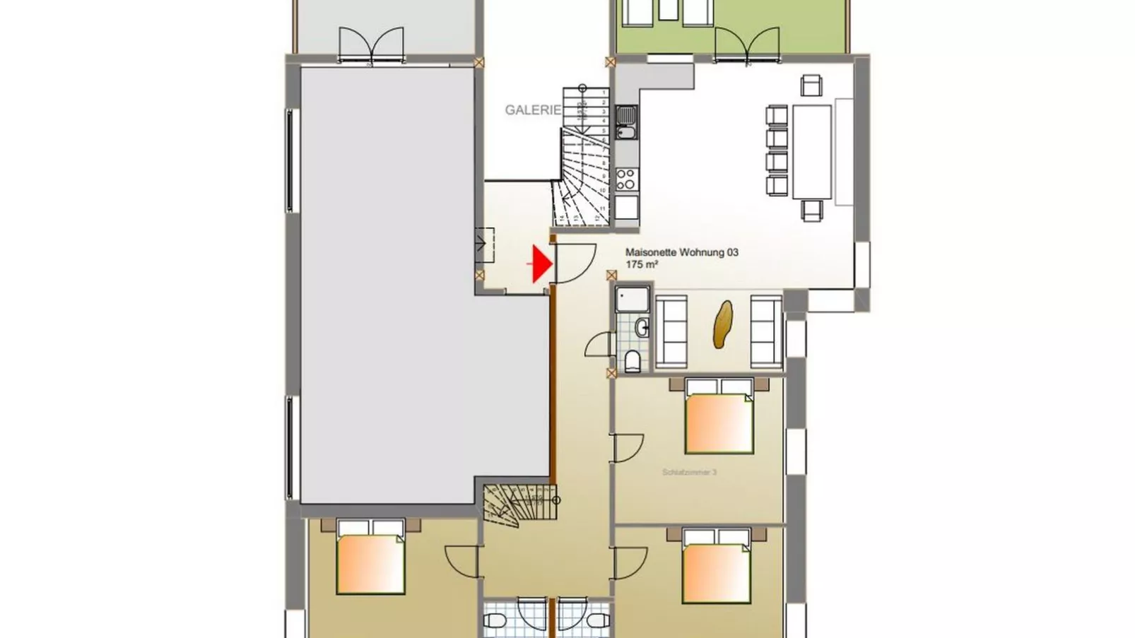 Biber Art Apartment 1-Plattegrond