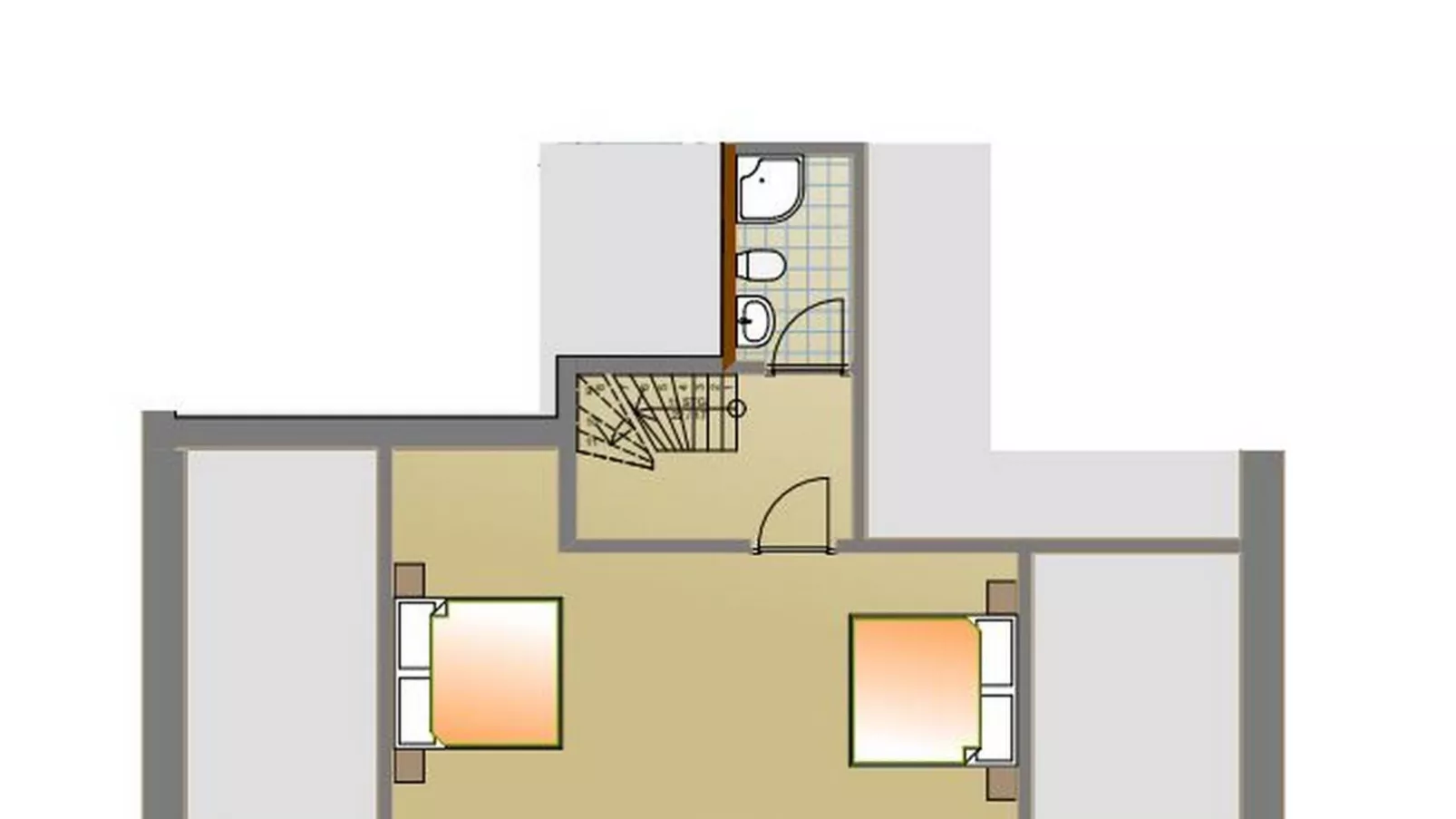 Biber Art Apartment 1-Plattegrond