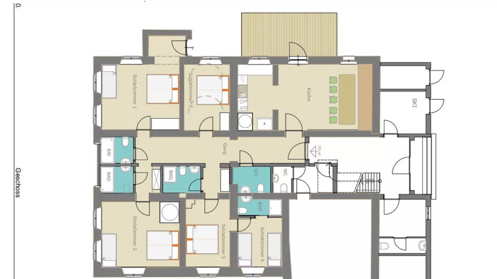 Biber Art Apartment 2-Plattegrond