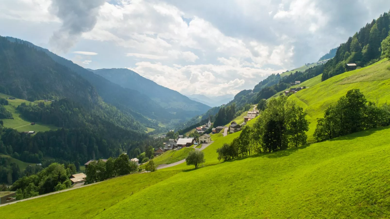 Ferienhaus Rinderer-Uitzicht zomer