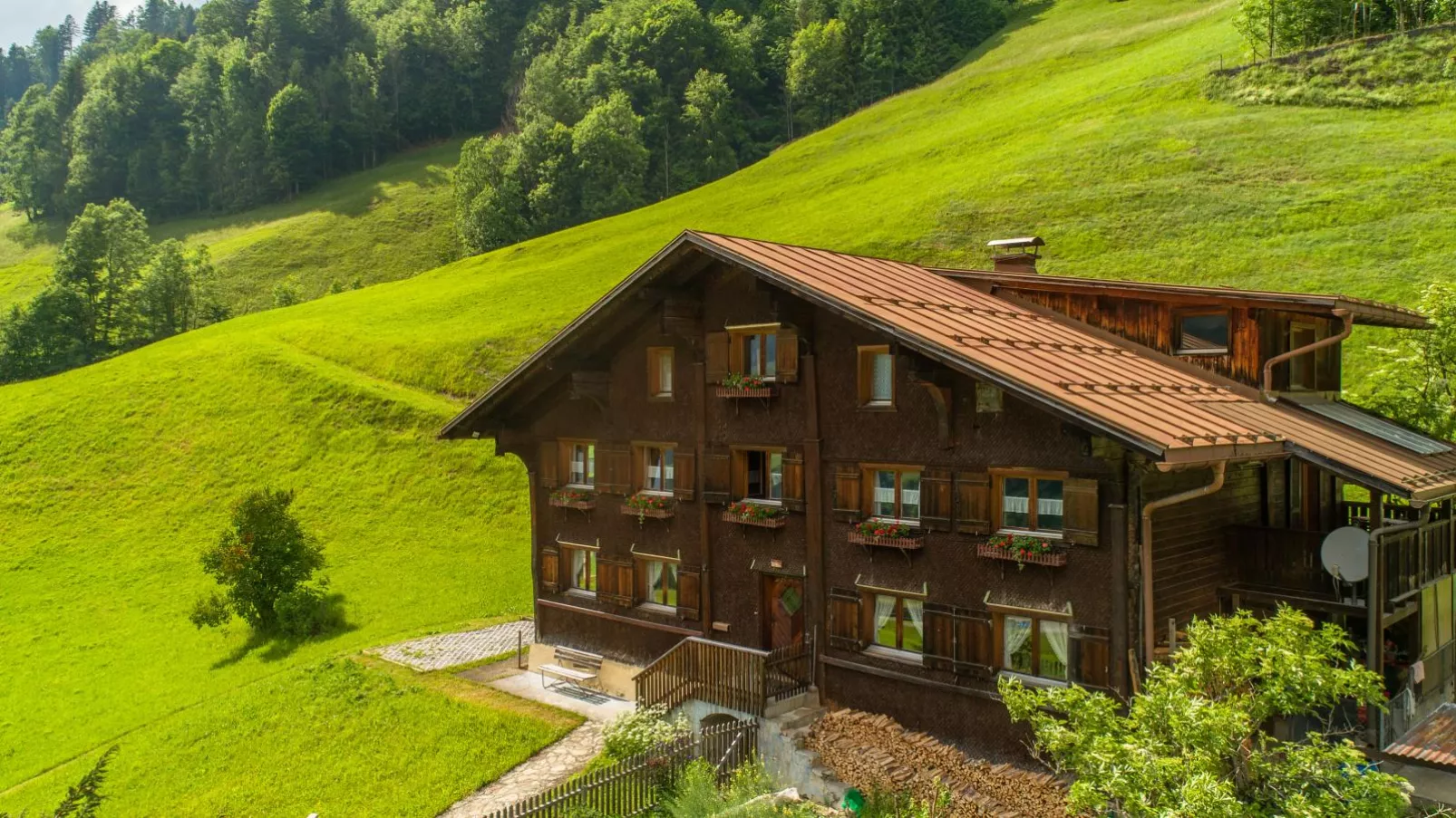 Ferienhaus Rinderer-Buitenkant zomer