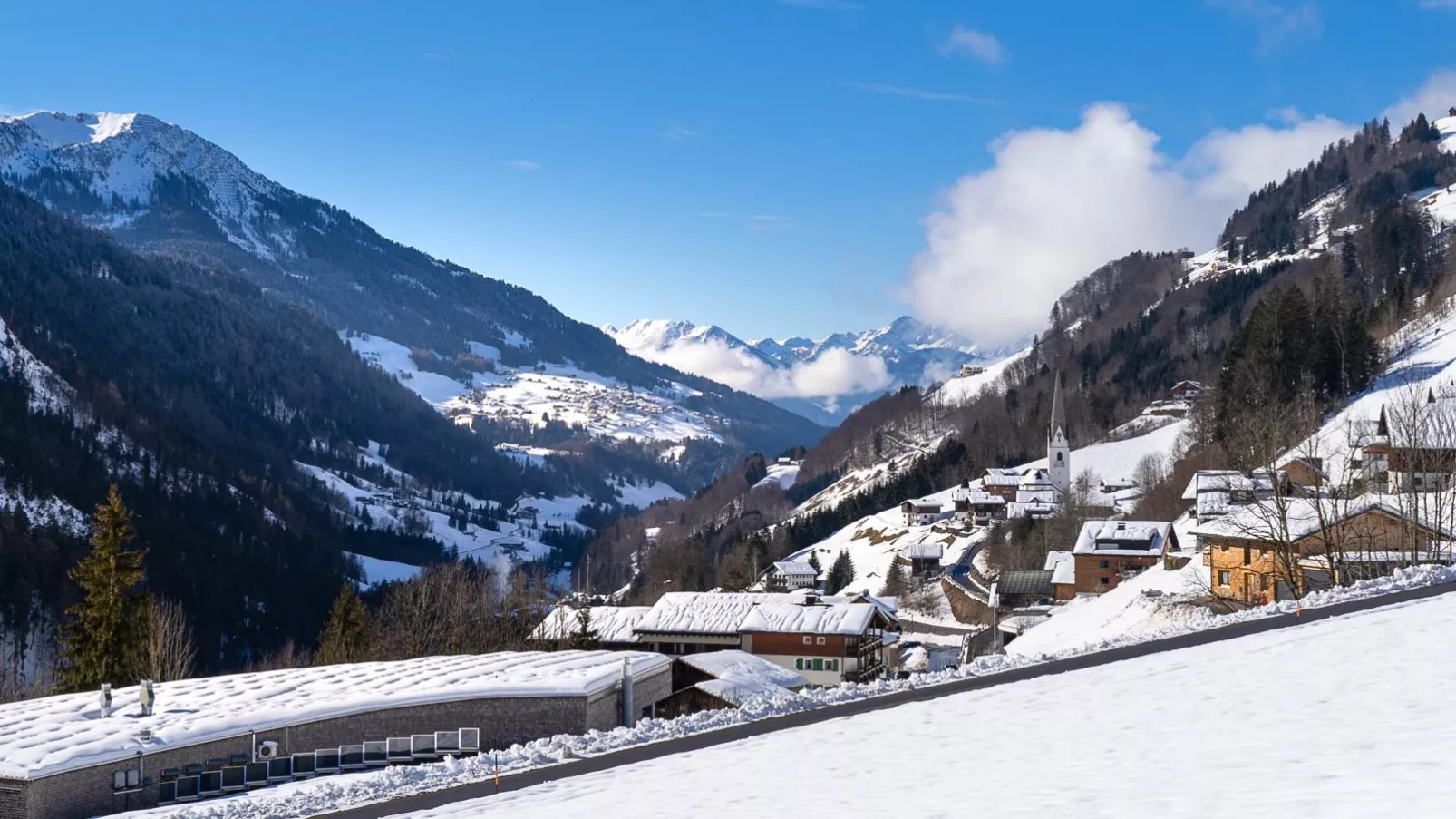 Ferienhaus Rinderer-Uitzicht winter