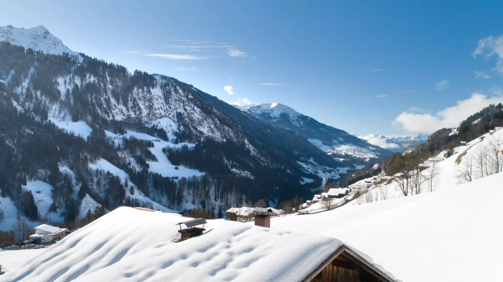Ferienhaus Rinderer-Uitzicht winter