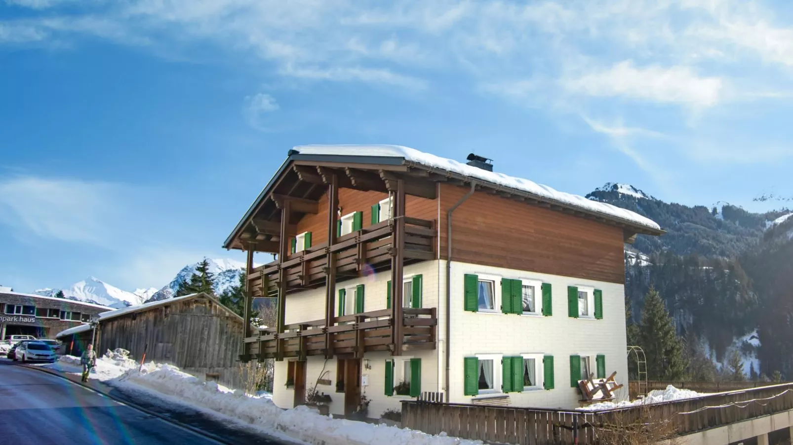 Ferienhaus Türtscher 1-Exterieur winter