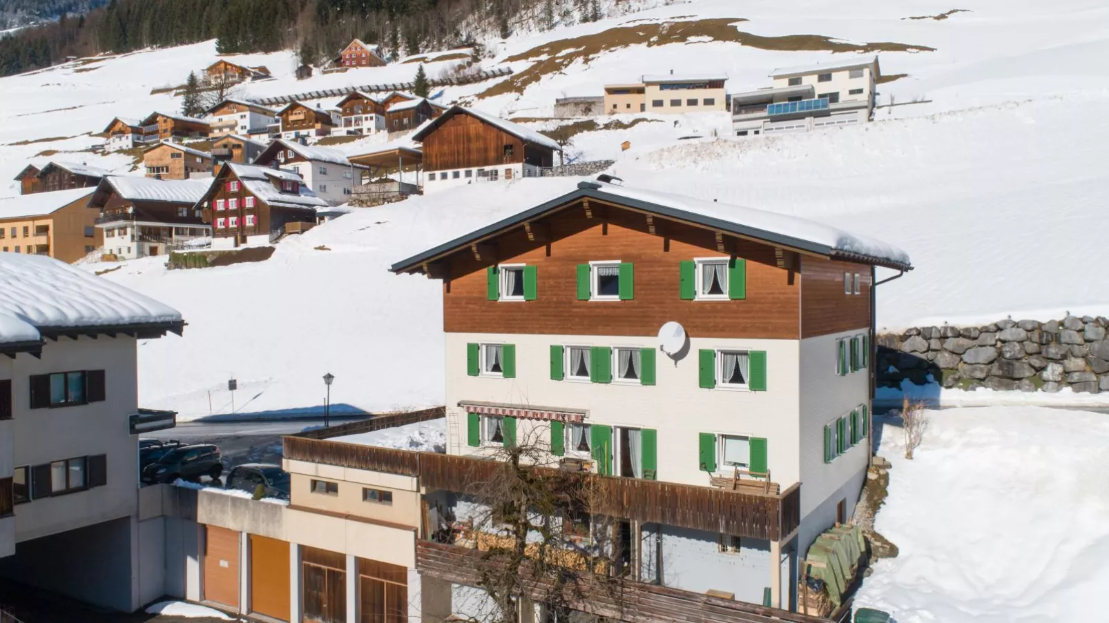 Ferienhaus Türtscher 2-Exterieur winter