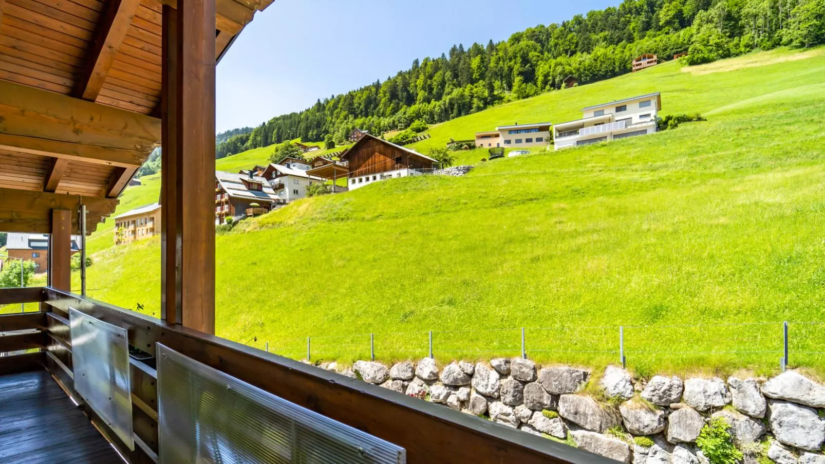 Ferienhaus Türtscher 2-Uitzicht zomer