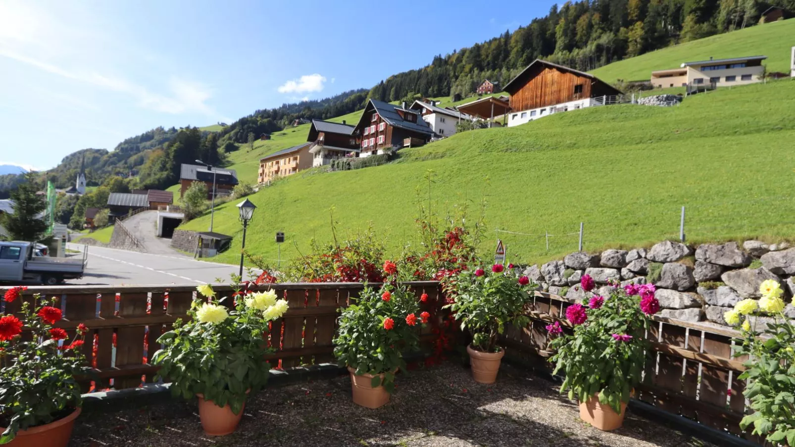 Ferienhaus Türtscher 2-Uitzicht zomer