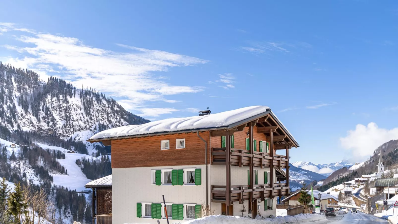 Ferienhaus Türtscher 2-Exterieur winter