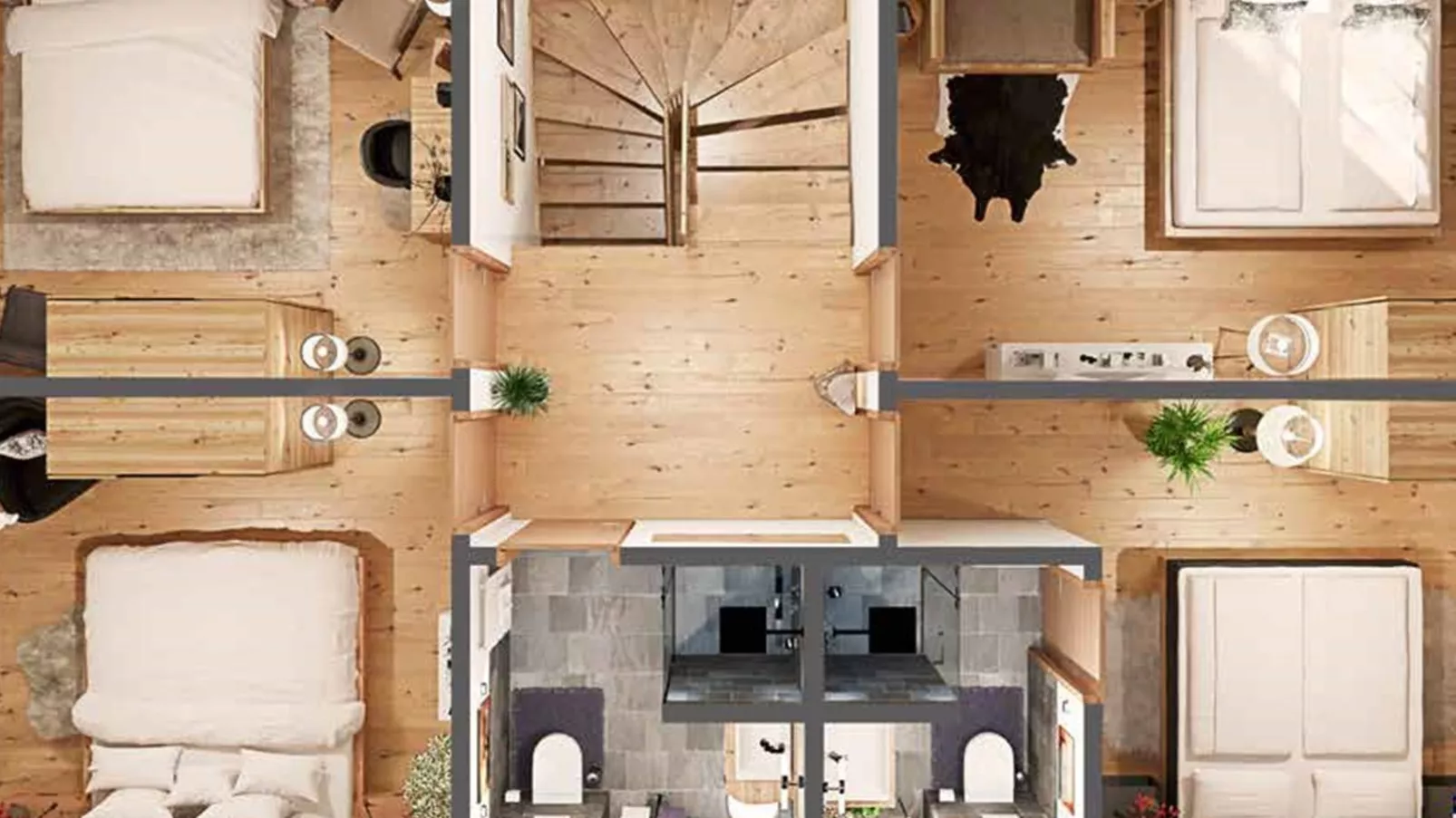 Haus am Wald-Plattegrond