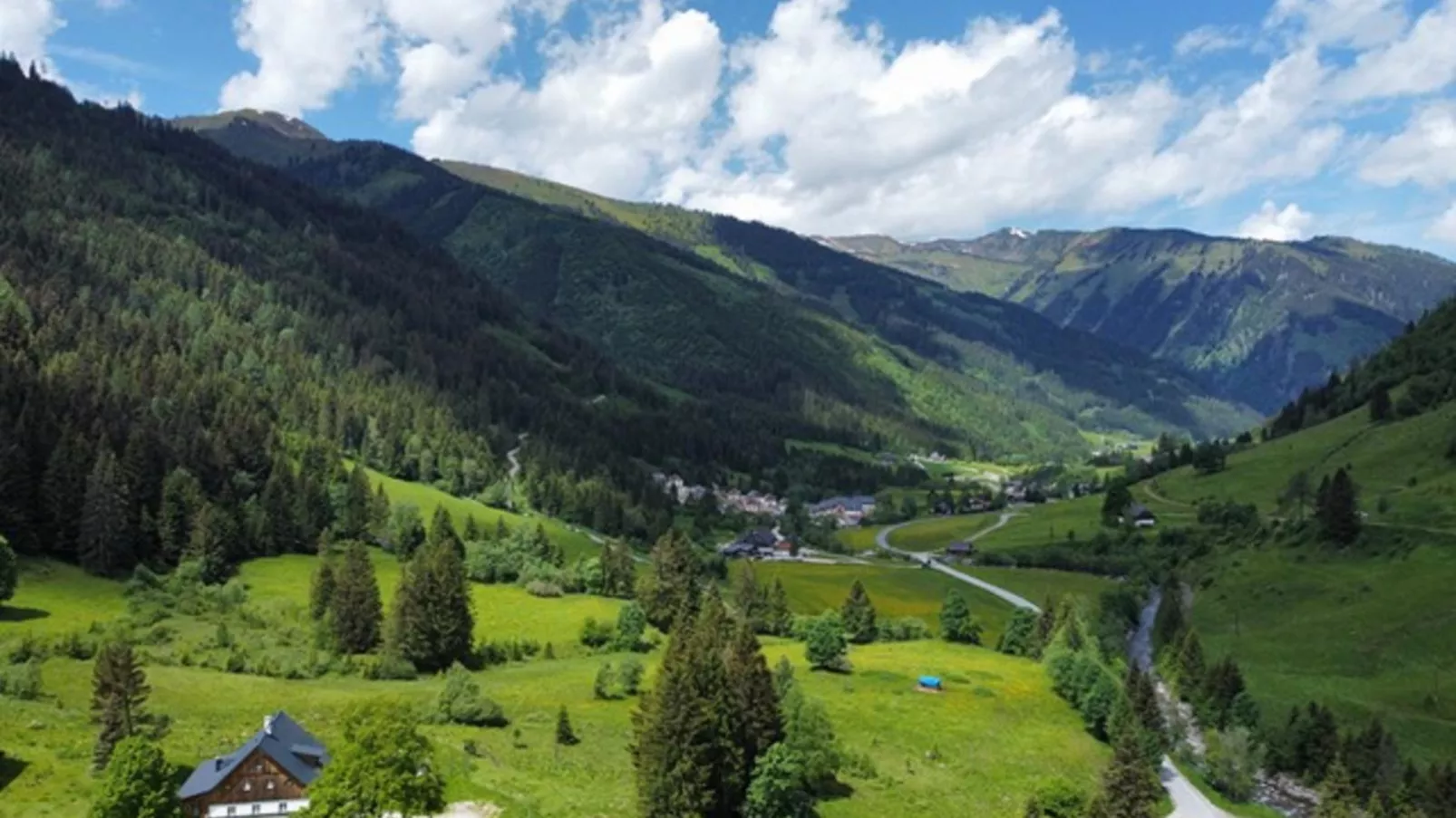 Chalet Hirschblick-Gebieden zomer 1km