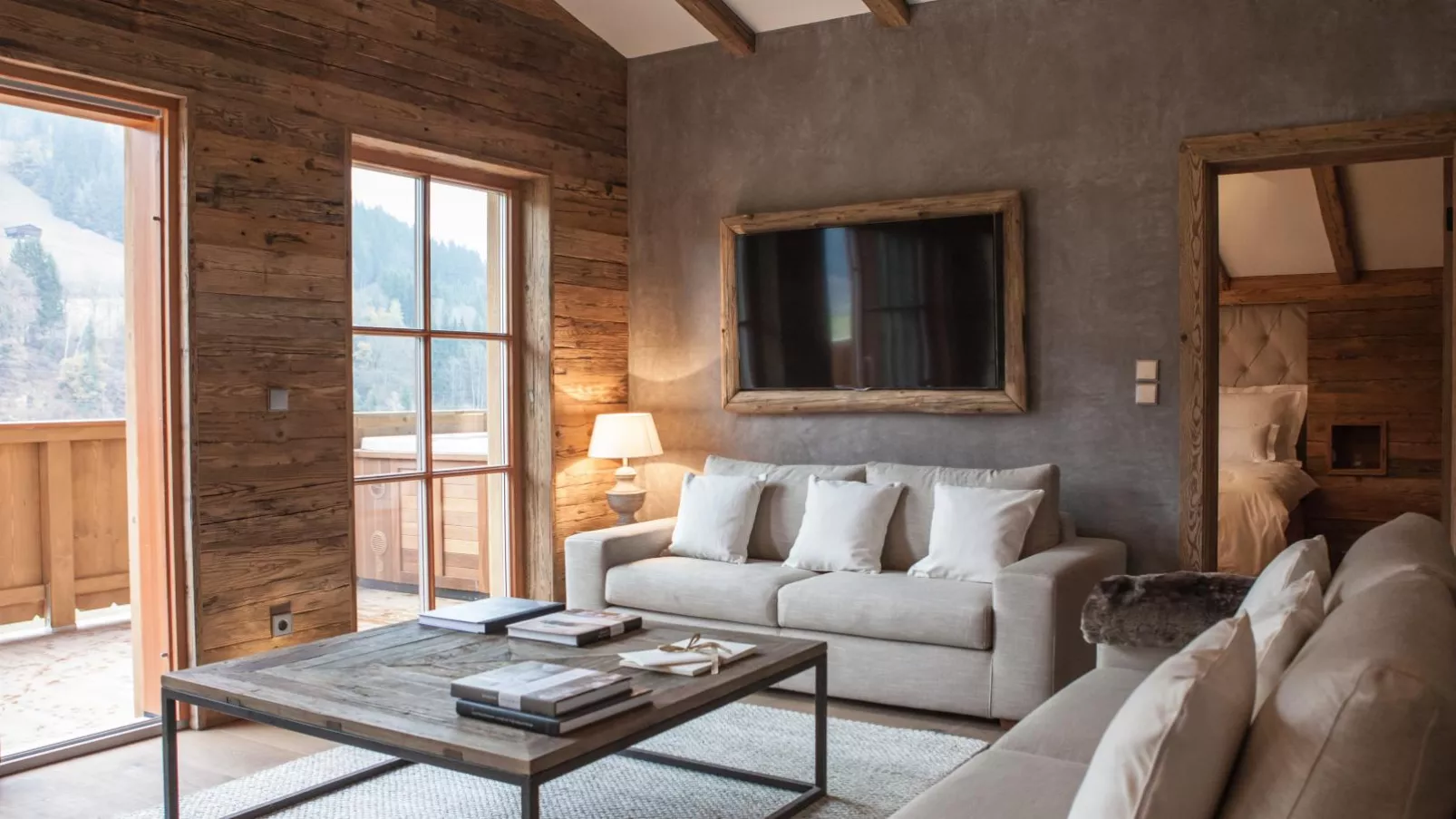 Kitz Boutique Chalet am Lift-Woonkamer