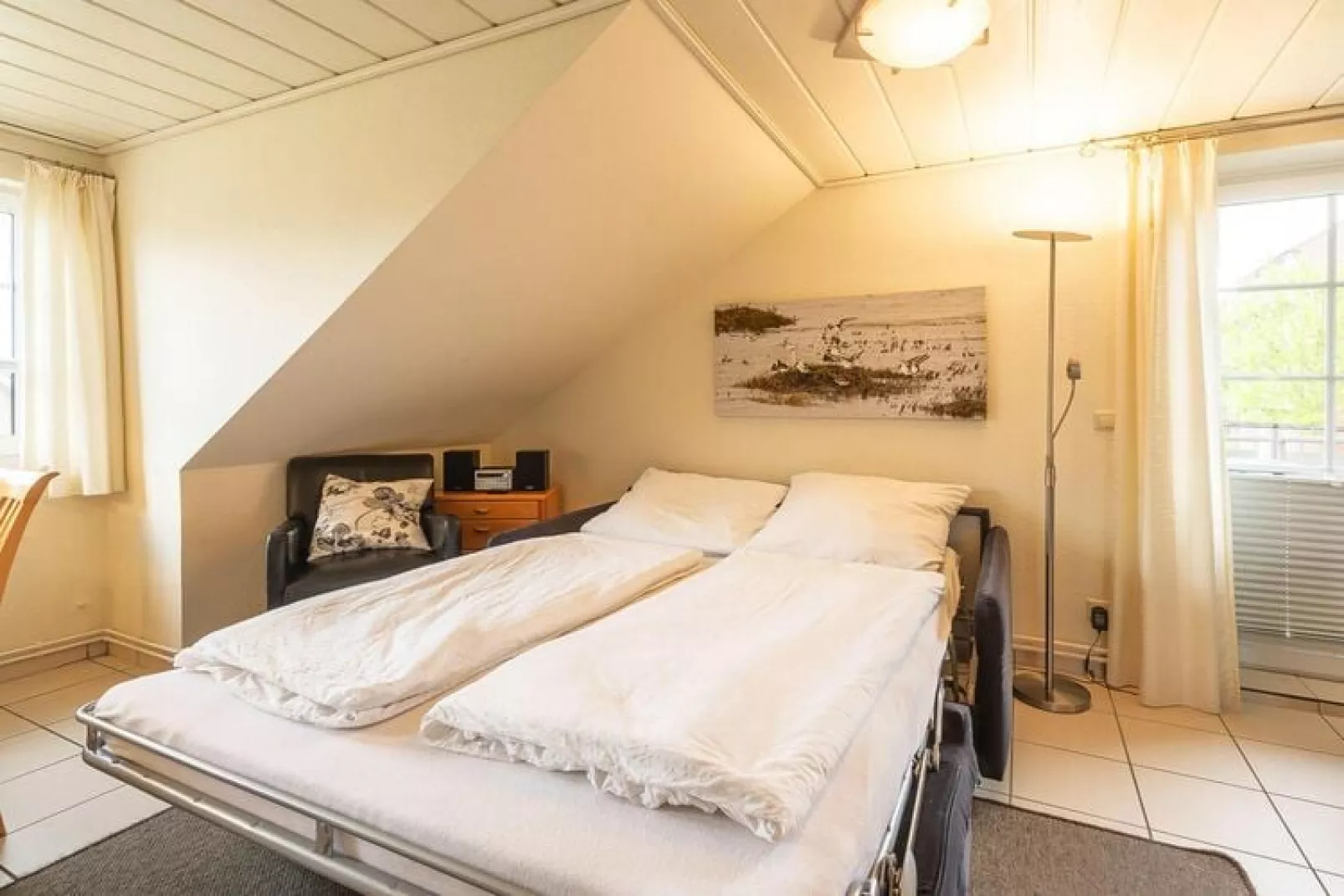 Komfort-Fewo EG 56 qm behindertenfreundlich-Slaapkamer