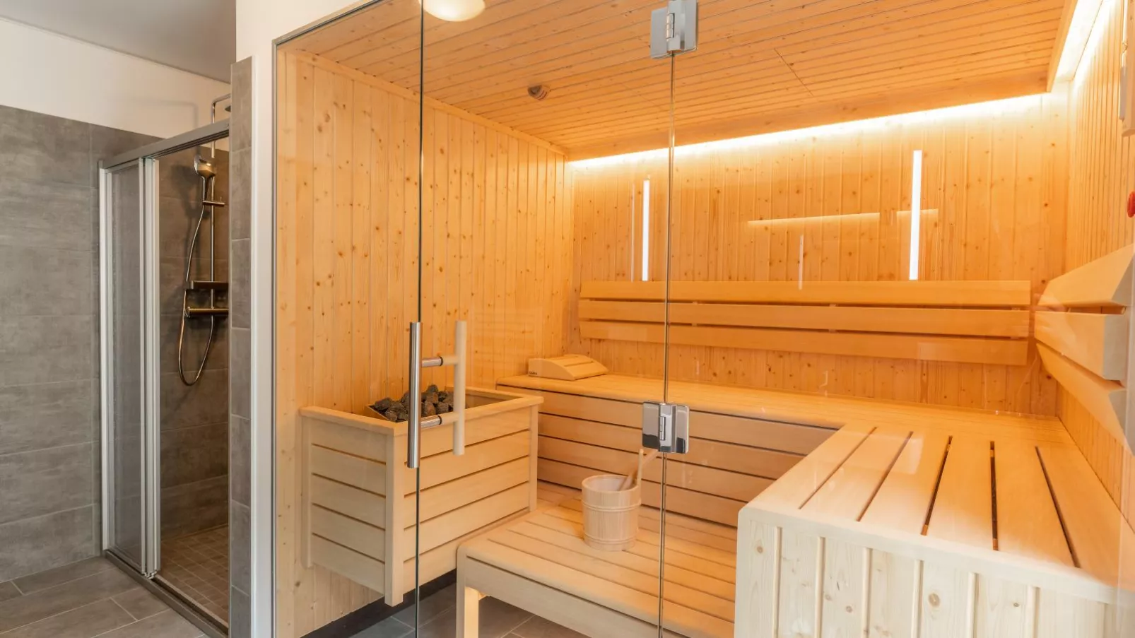 Im grünen Herzen-Sauna