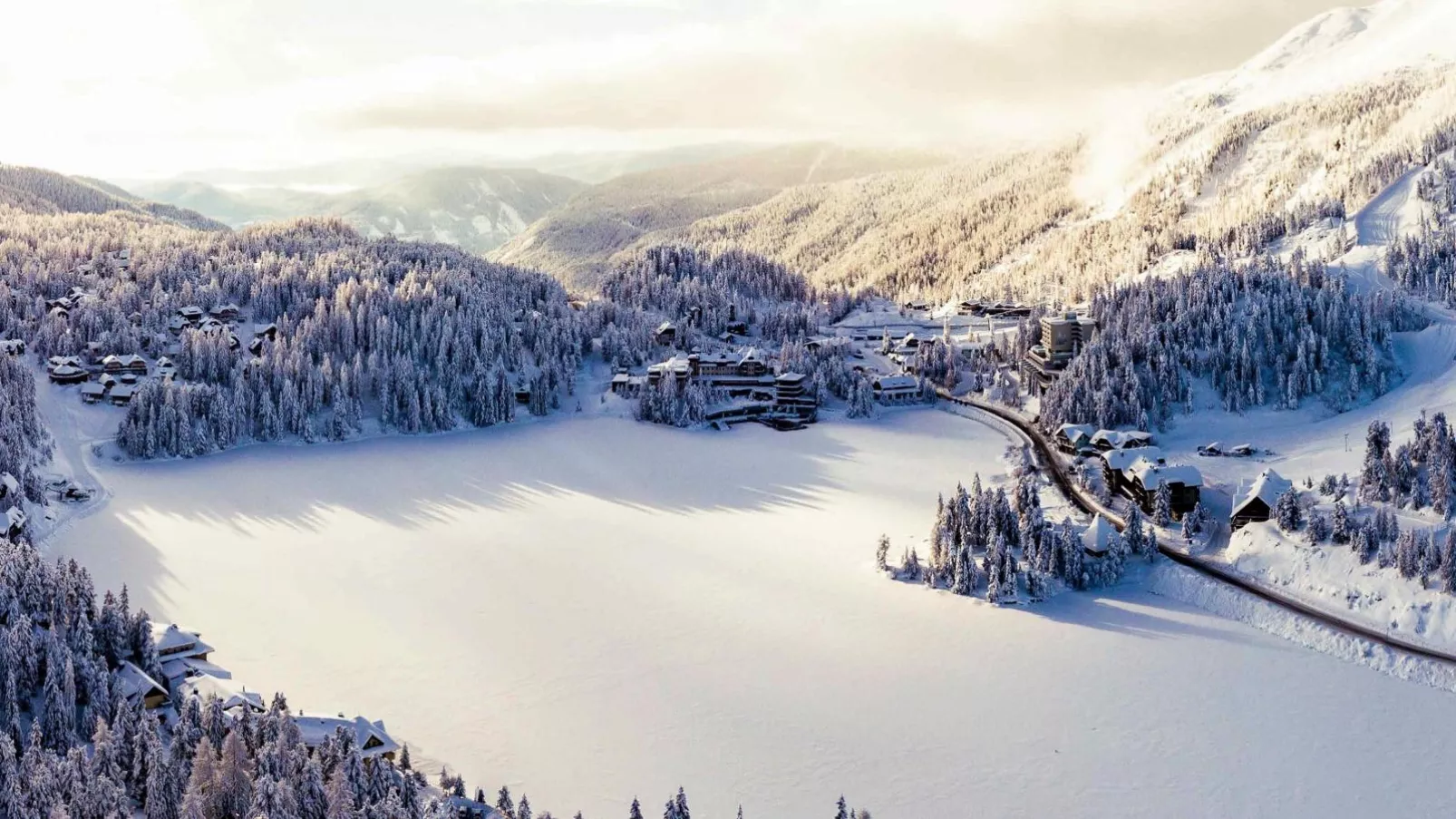 Atemlos Mountain Chalet-Gebied winter 1km