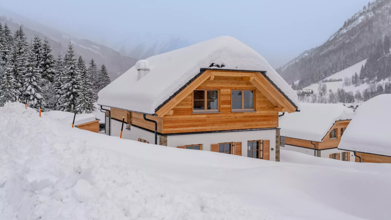 Traumhaus-Exterieur winter