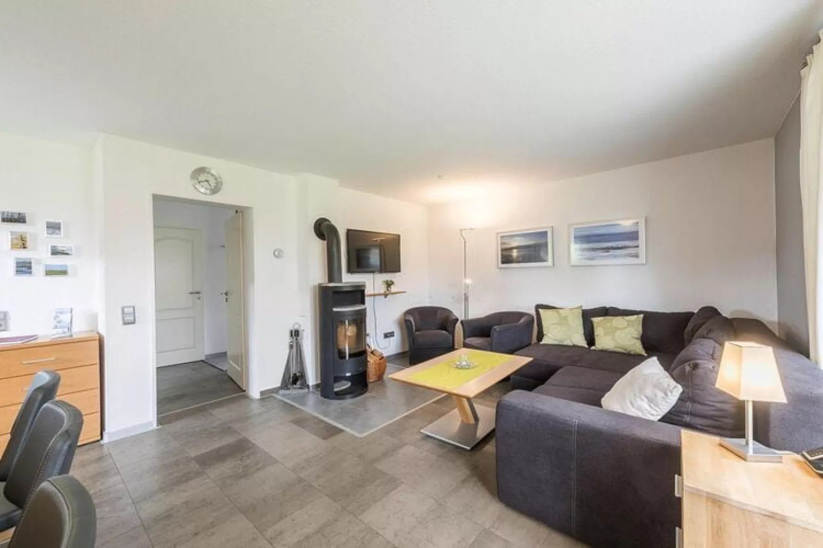 Komfort-Fewo OG 58 qm-Woonkamer