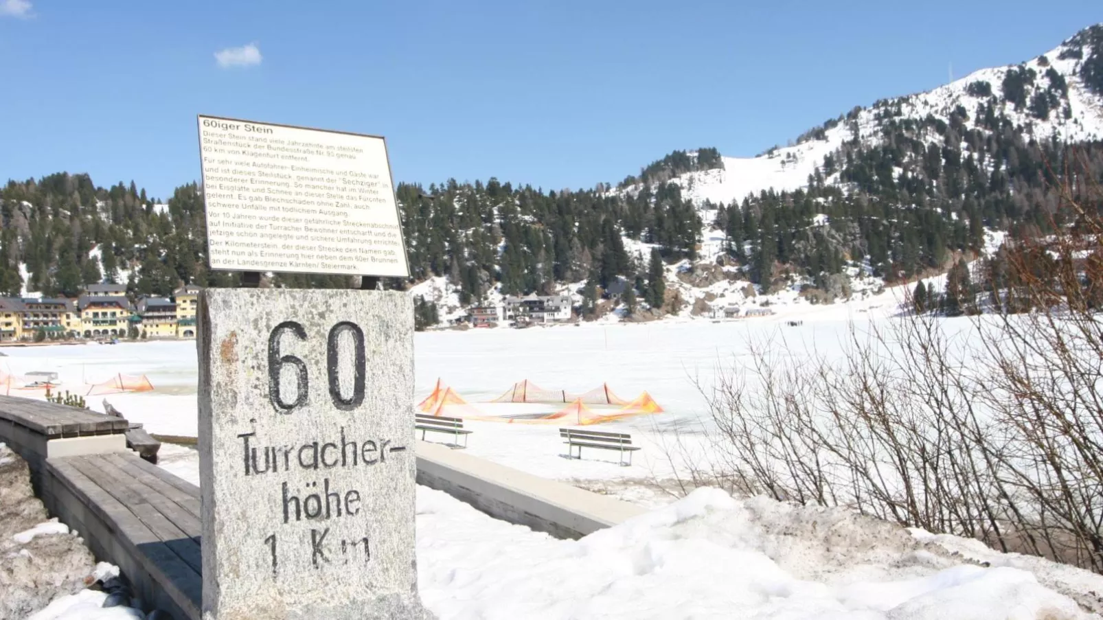 Romantik Mountain Chalet-Gebied winter 1km