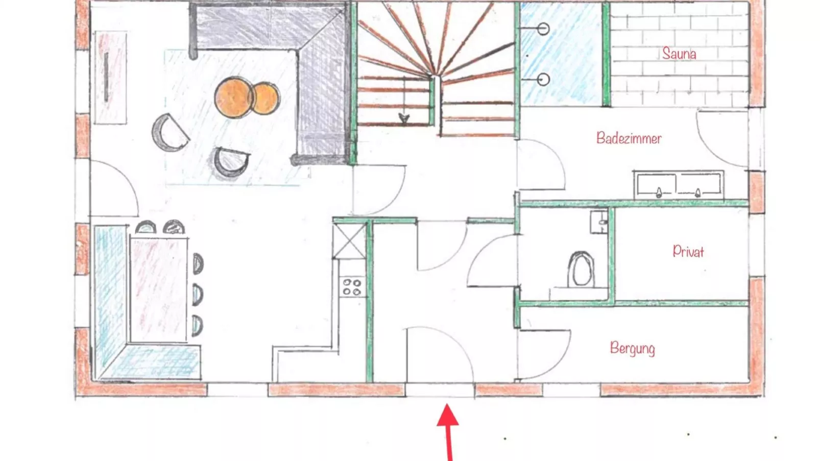 Haus am Bach-Plattegrond