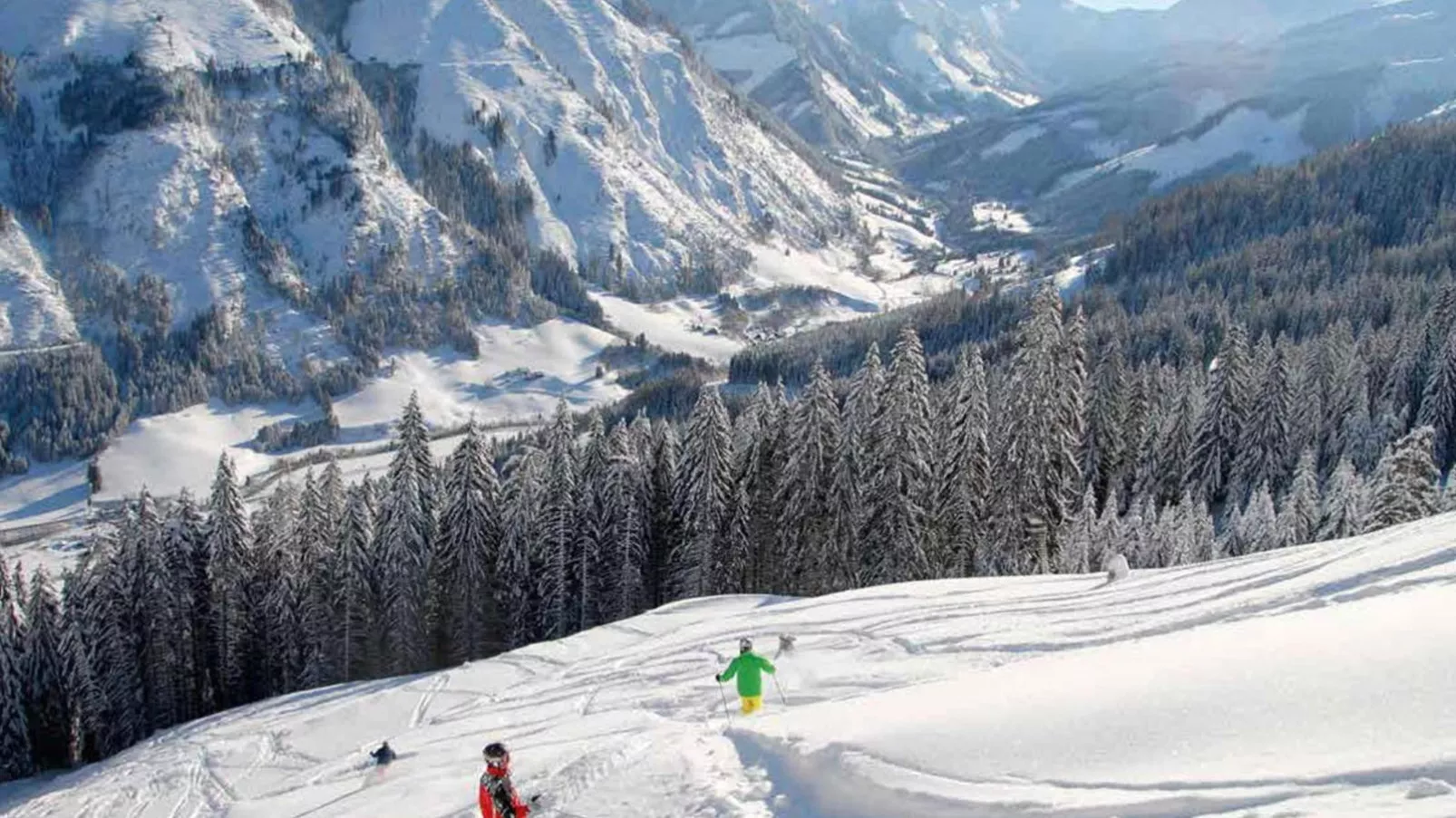 Steier Hütte-Gebied winter 5km