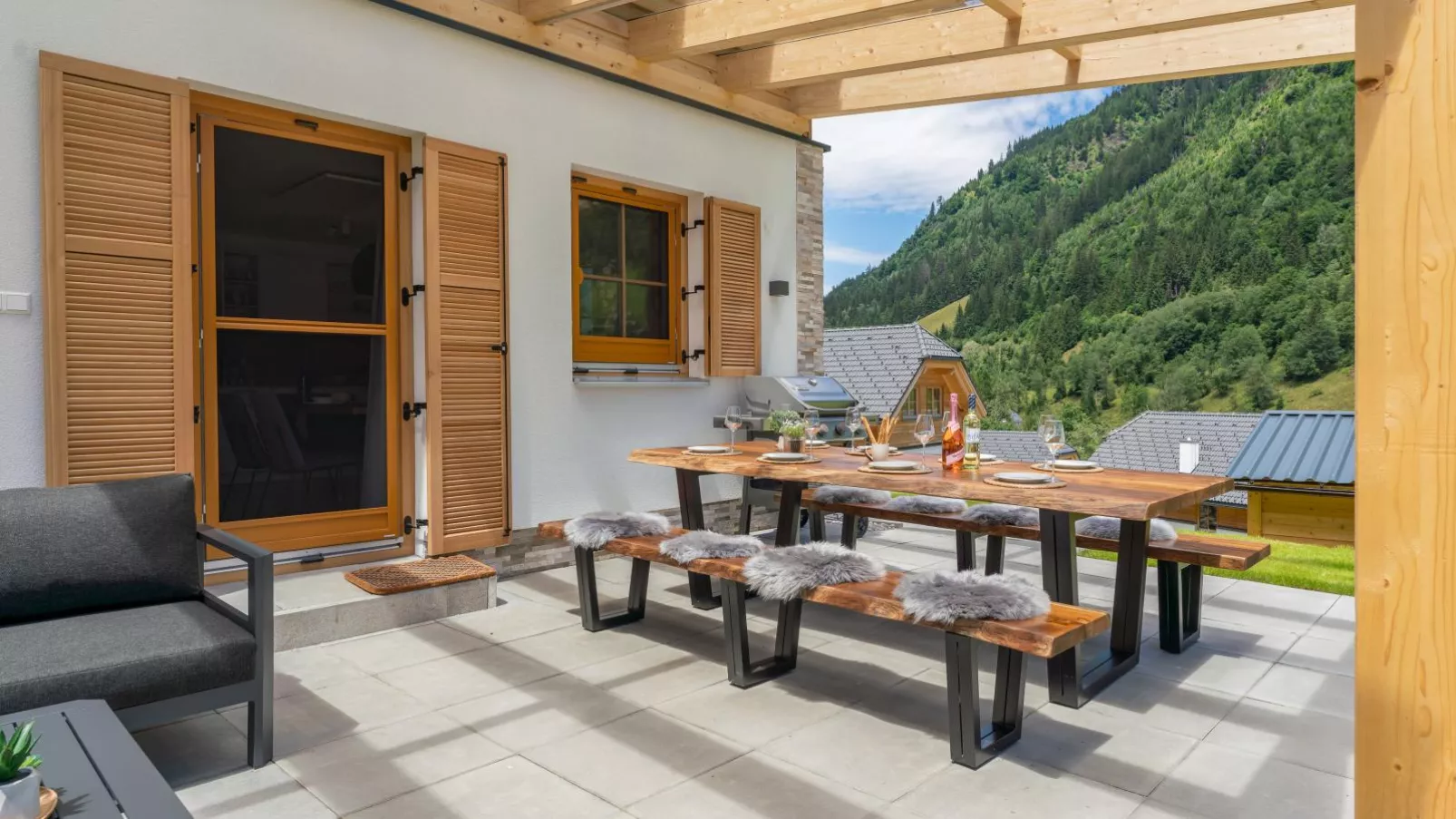 Ferienhaus Erna-Terrasbalkon