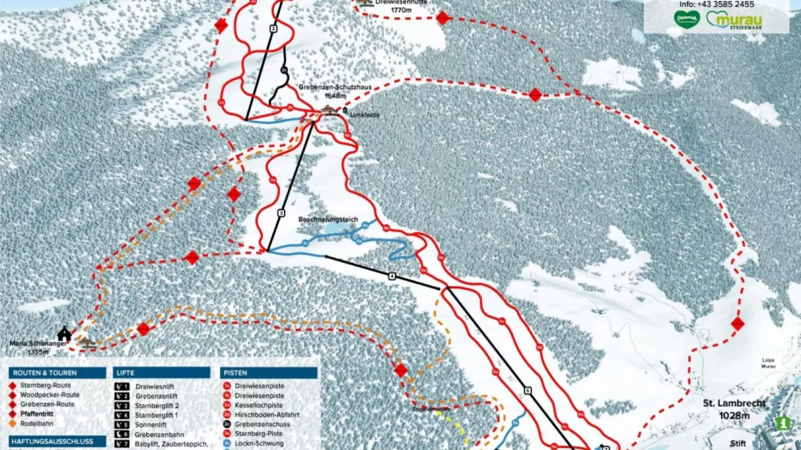 Grebenzen Lodge Pabstin 36B-Plattegrond