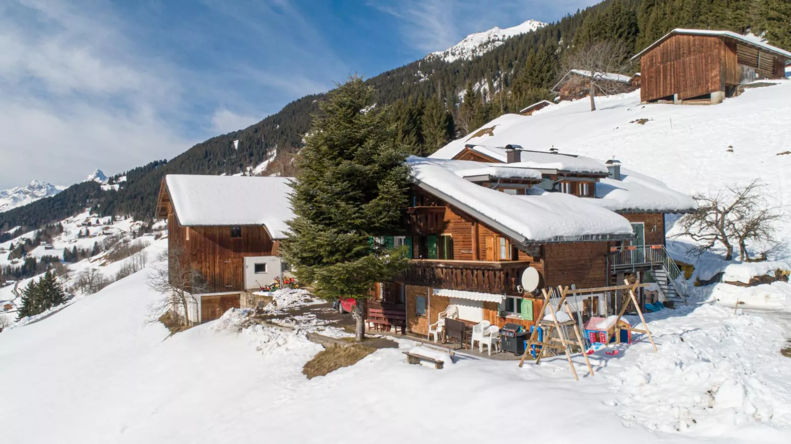 Ferienhaus Vonderleu-Exterieur winter