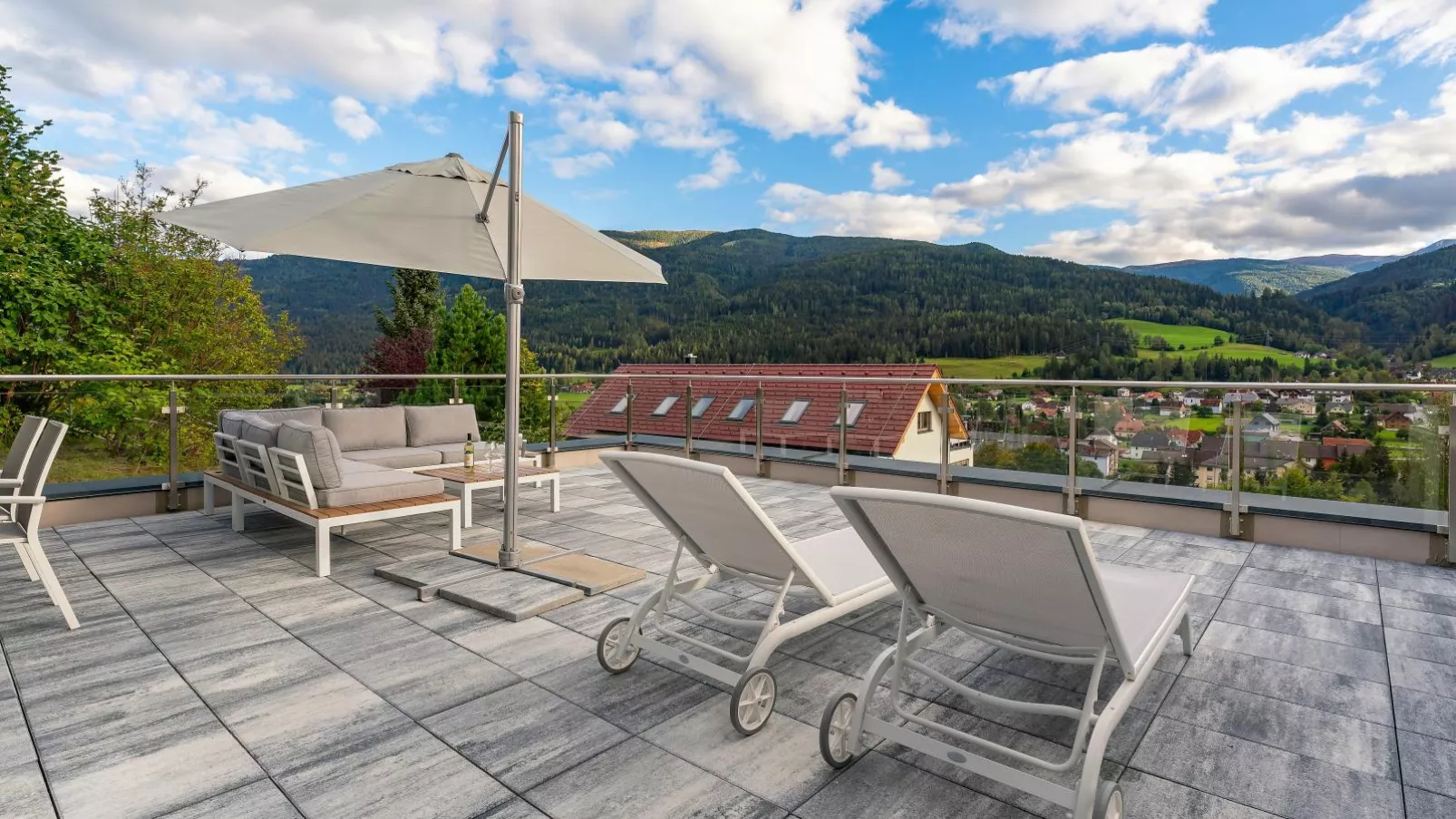 Doppellodge-Terrasbalkon