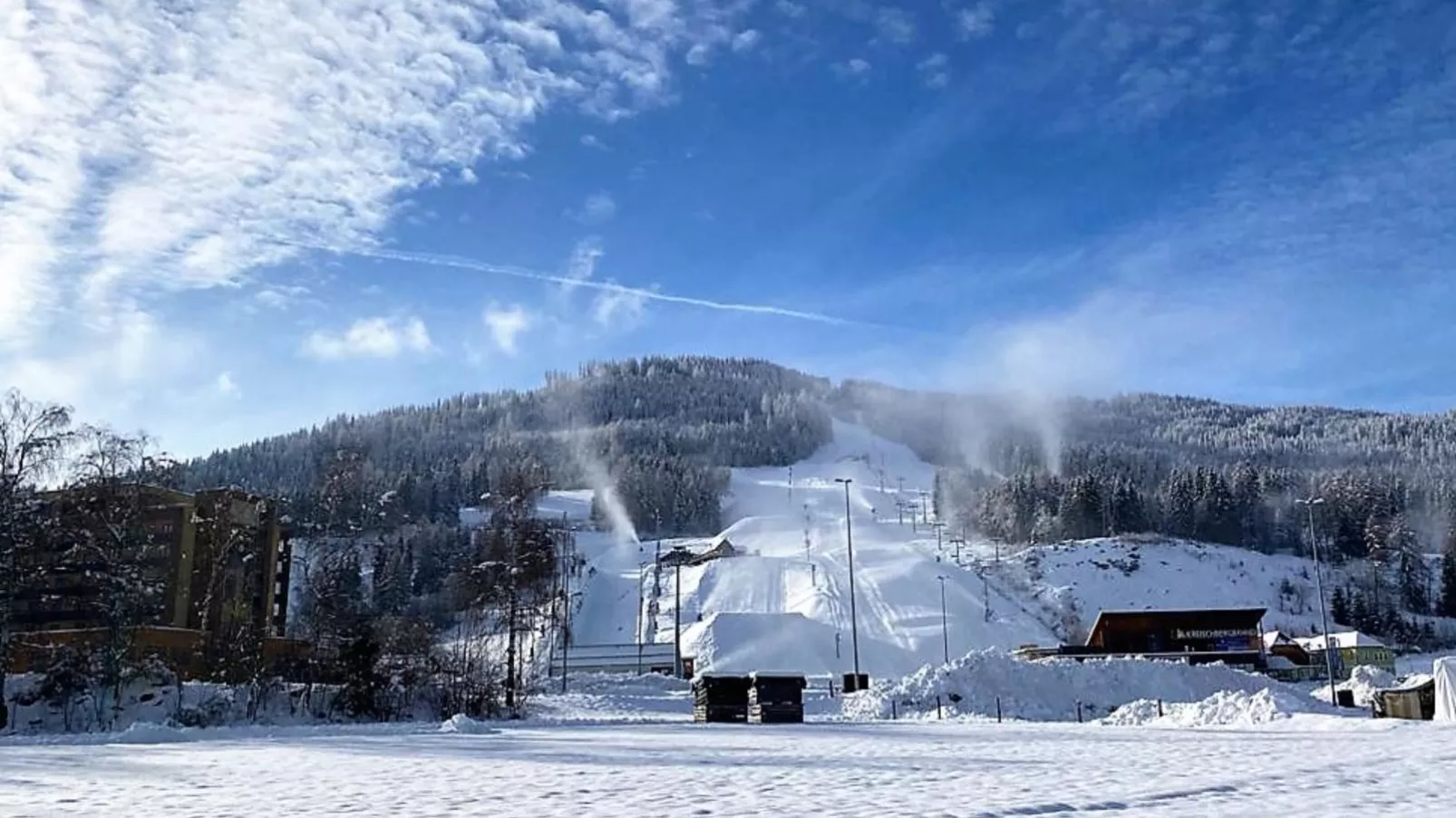 Mountain Chalet Chapeau-Gebied winter 5km