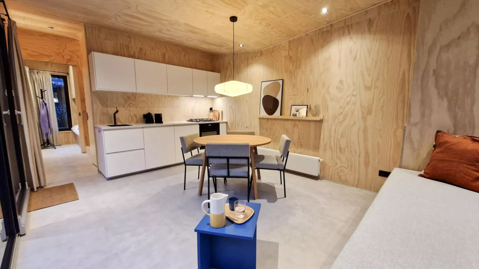 TED Tiny House-Woonkamer