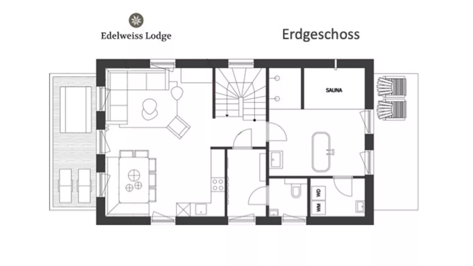 Edelweiss Lodge-Plattegrond