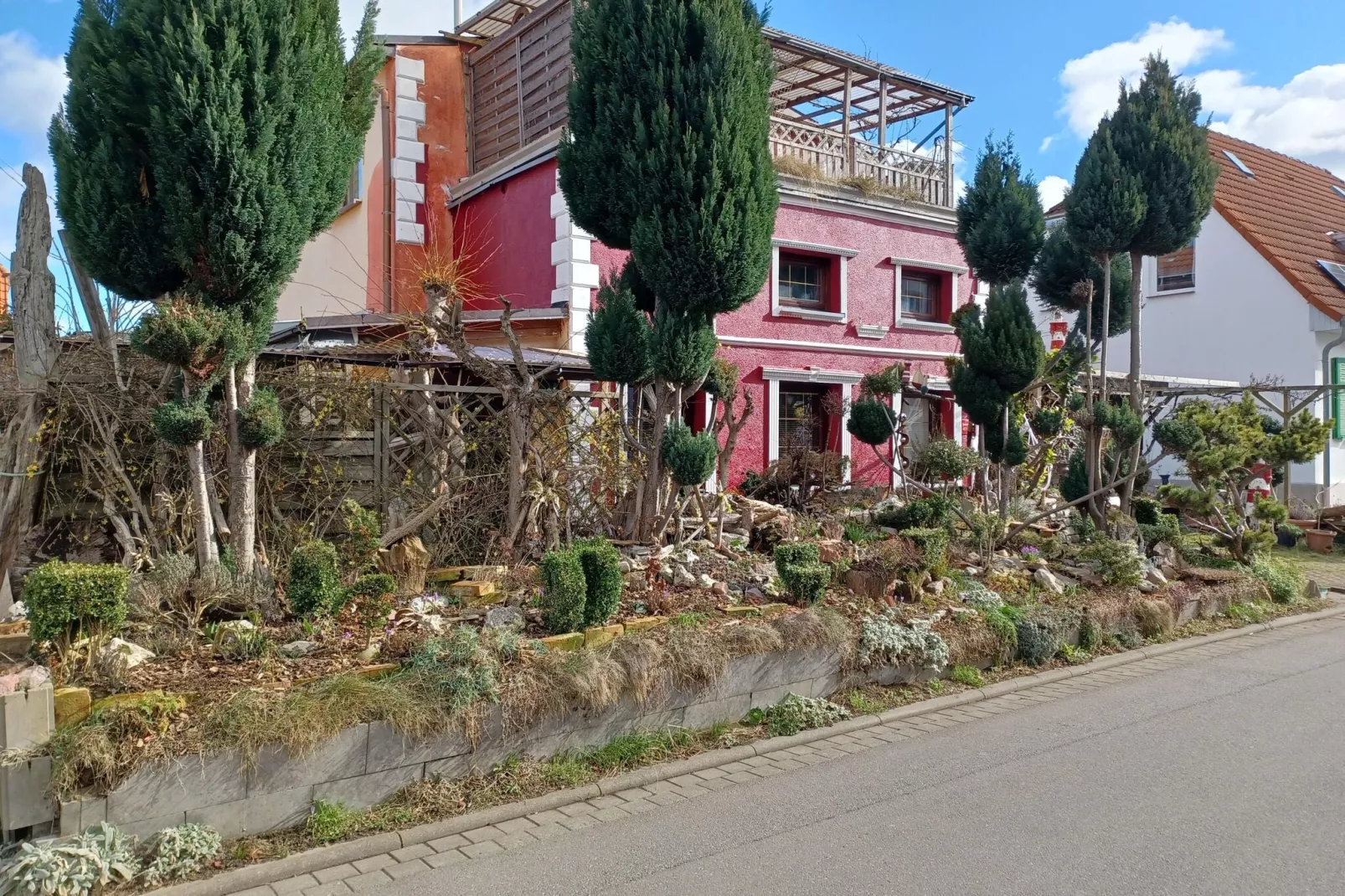 Dachterrassenwohnung-Buitenkant zomer