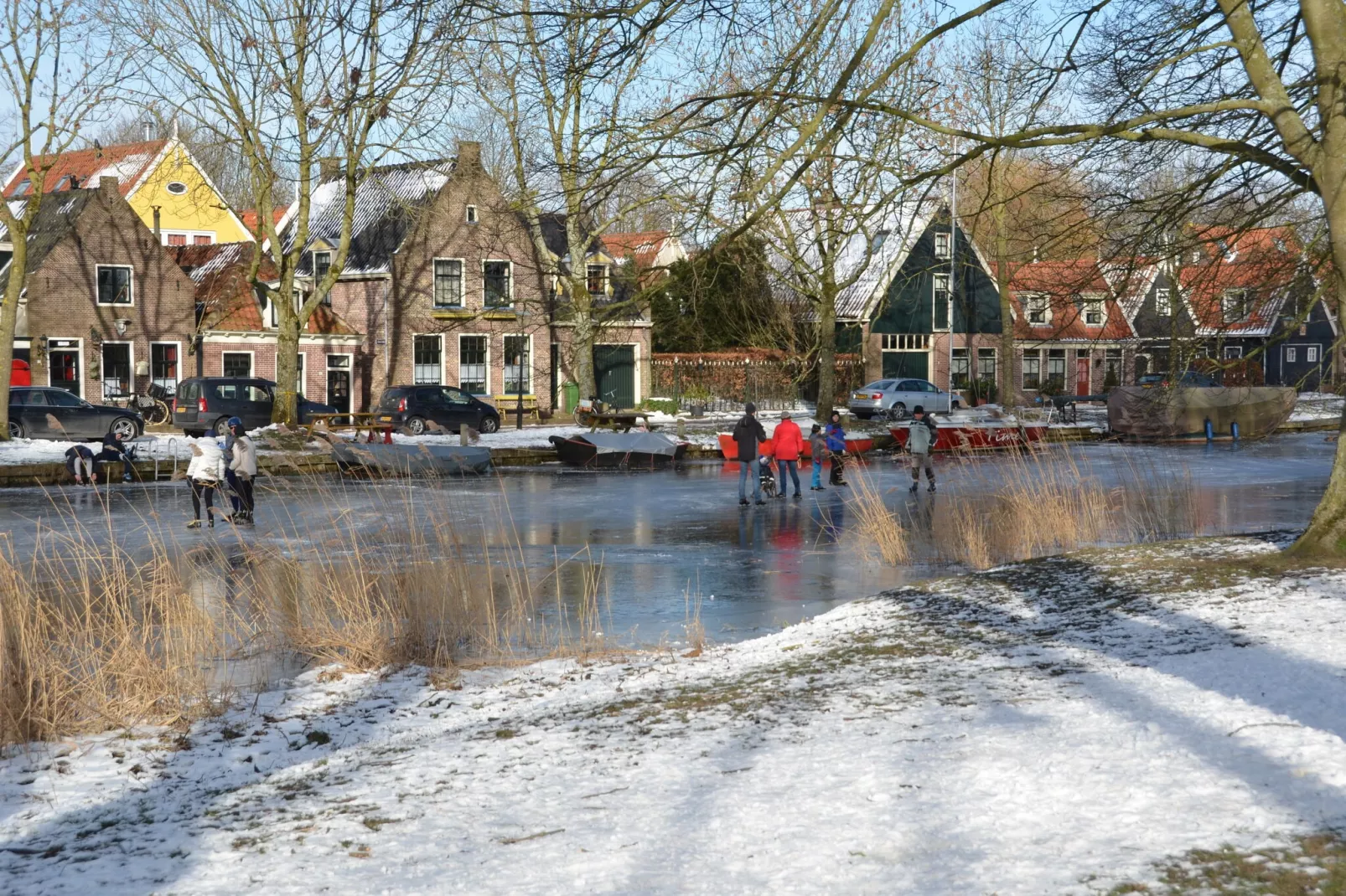 Edammer Vissershuisje-Gebied winter 1km