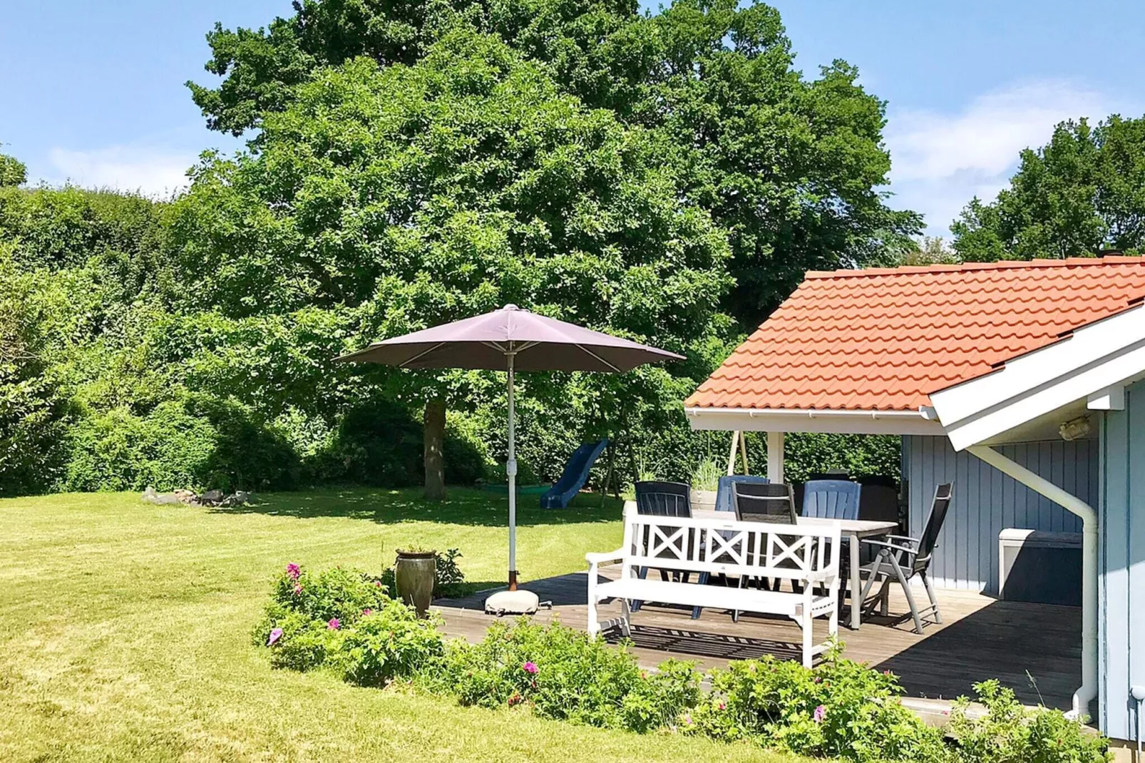 Gezellig huisje in Spodsbjerg-By Traum-Buitenlucht