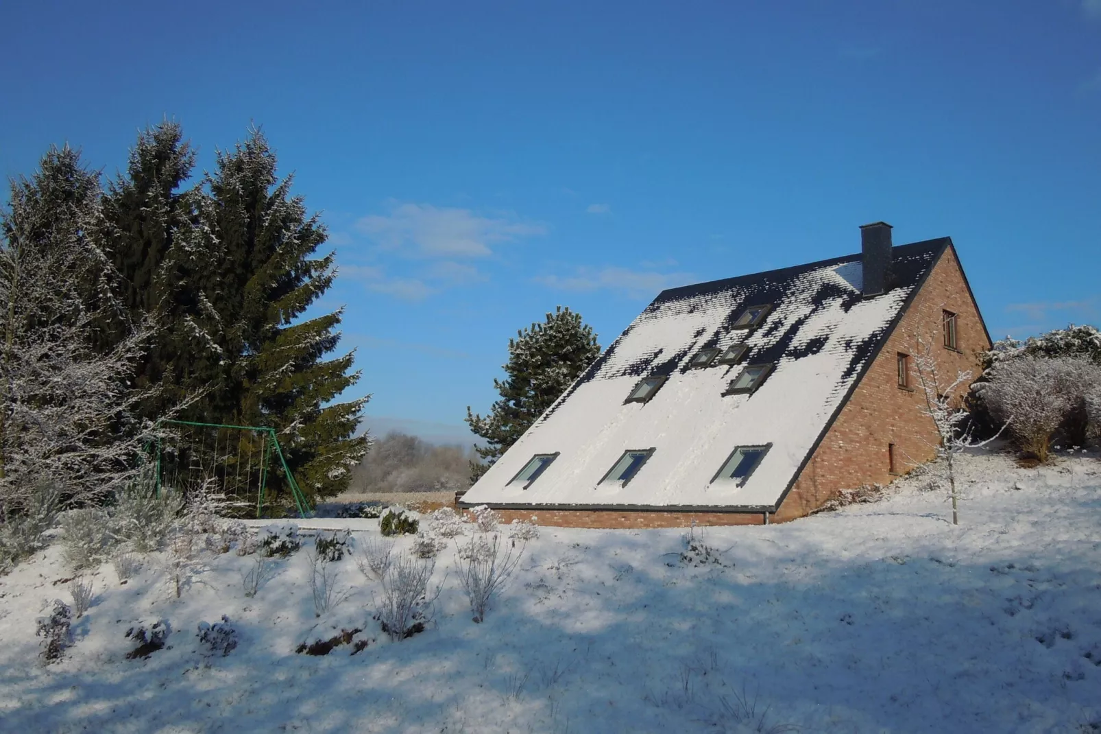 Magnifique maison de vacances avec piscine intérieur-Tuin winter