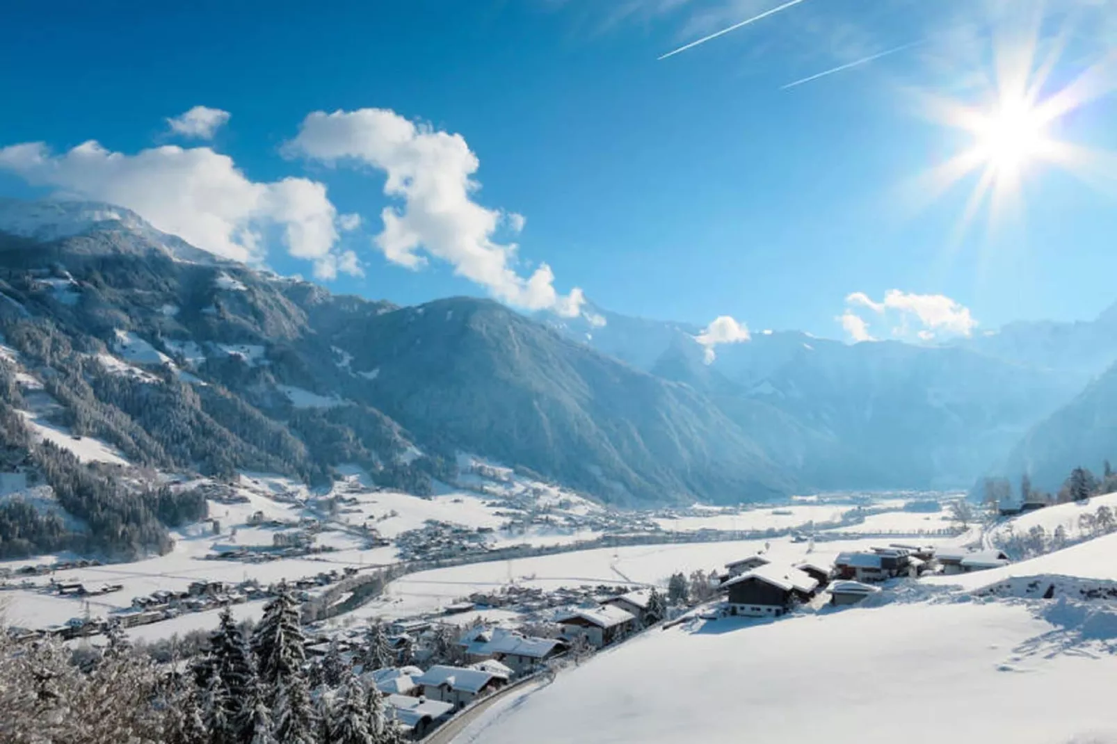 Ferienhaus Talblick-Gebied winter 5km