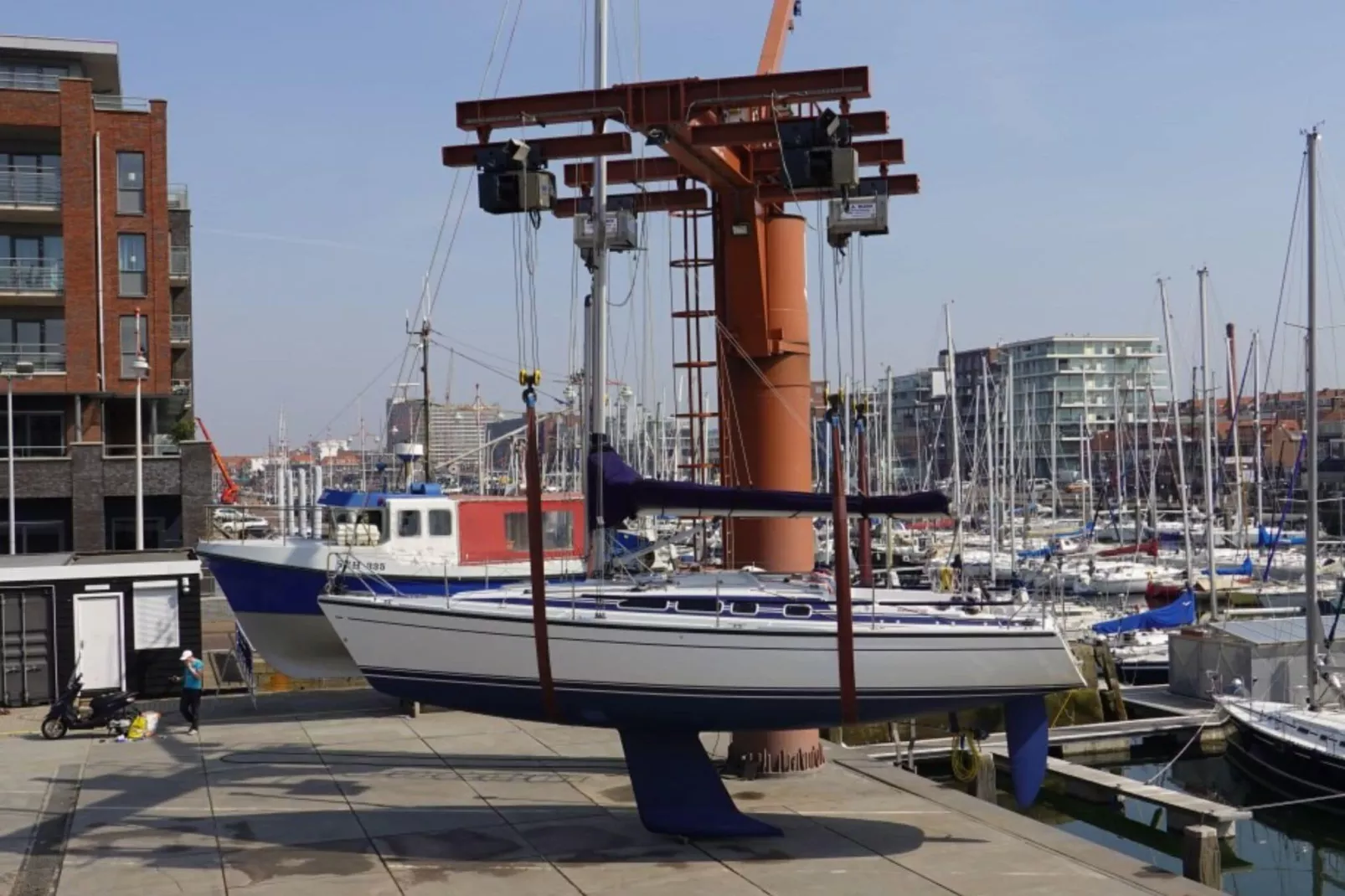 Scheveningen Harbour 80C-Gebieden zomer 1km