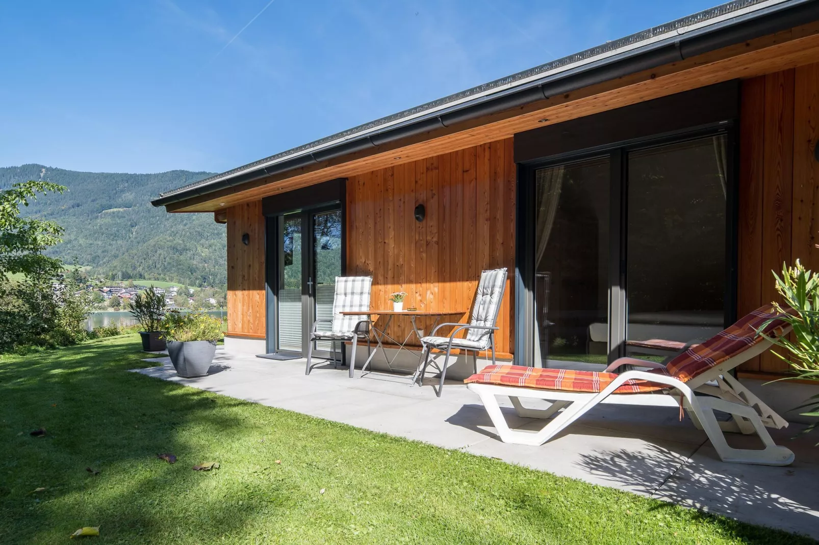 See Chalet Ticklhof-Buitenkant zomer