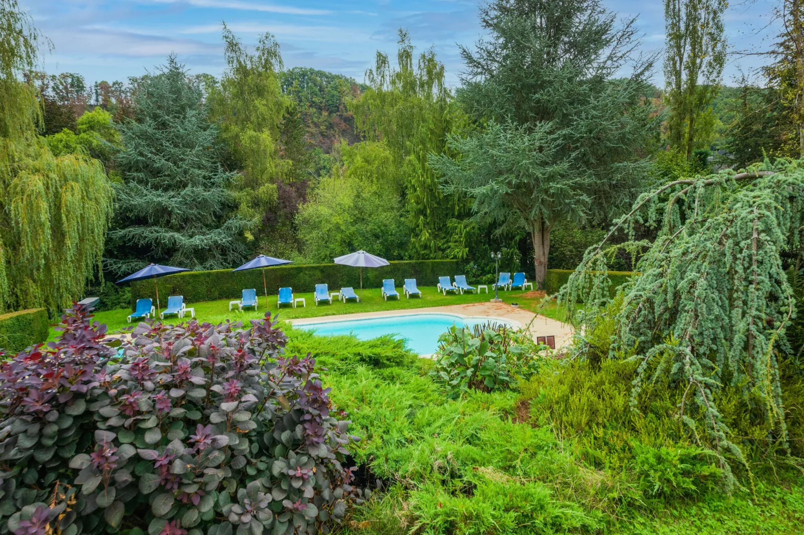 Relais de l' Ourthe-Tuinen zomer